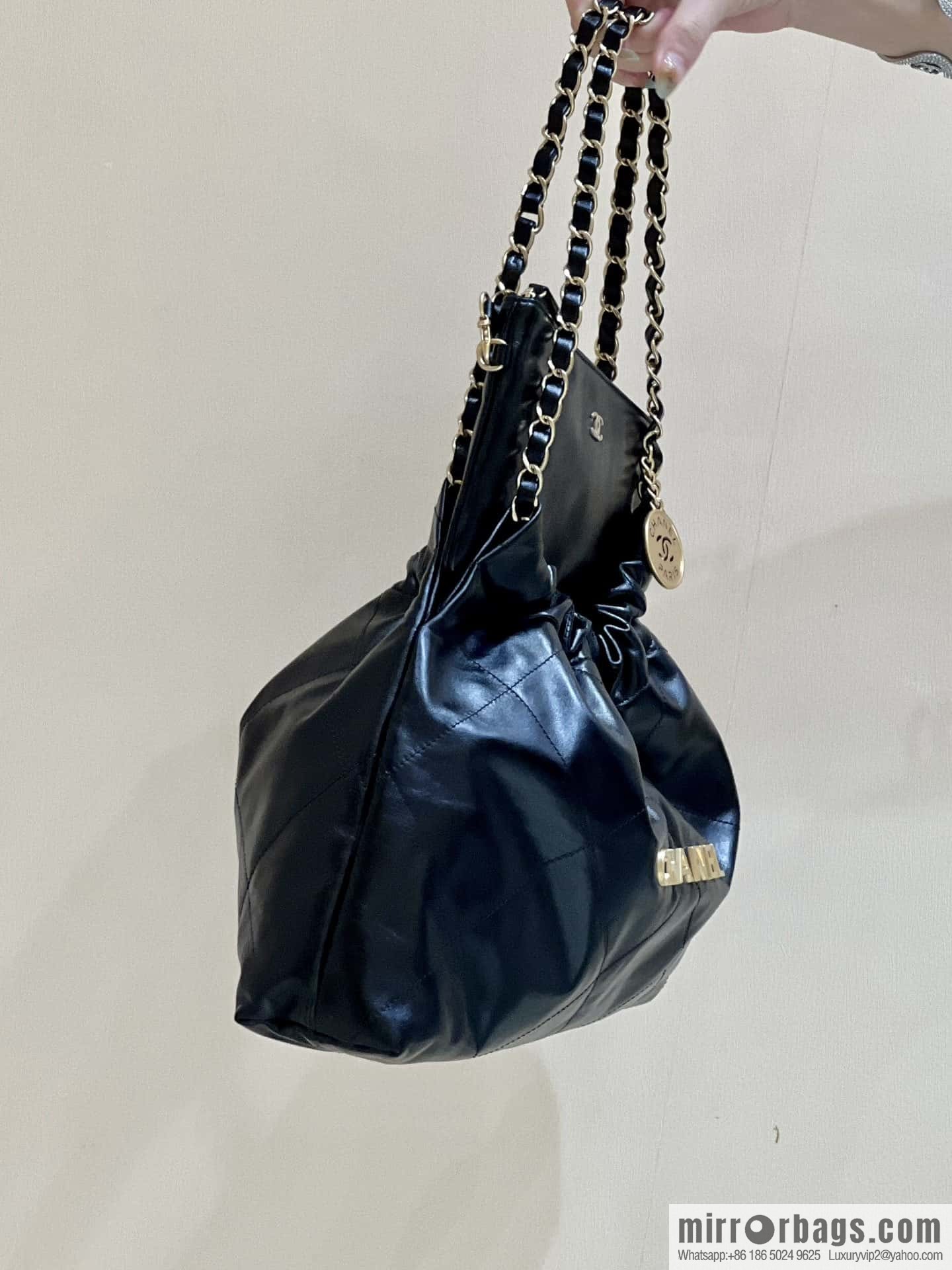 CHANEL 24C Early Spring Vacation Series 22 Horizontal Garbage Bag AS4486