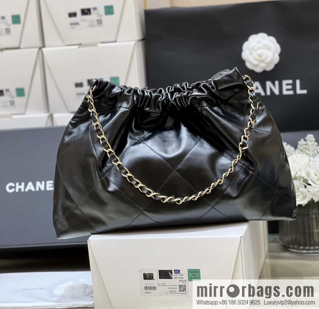 CHANEL 24C Early Spring Vacation Series 22 Horizontal Garbage Bag AS4486