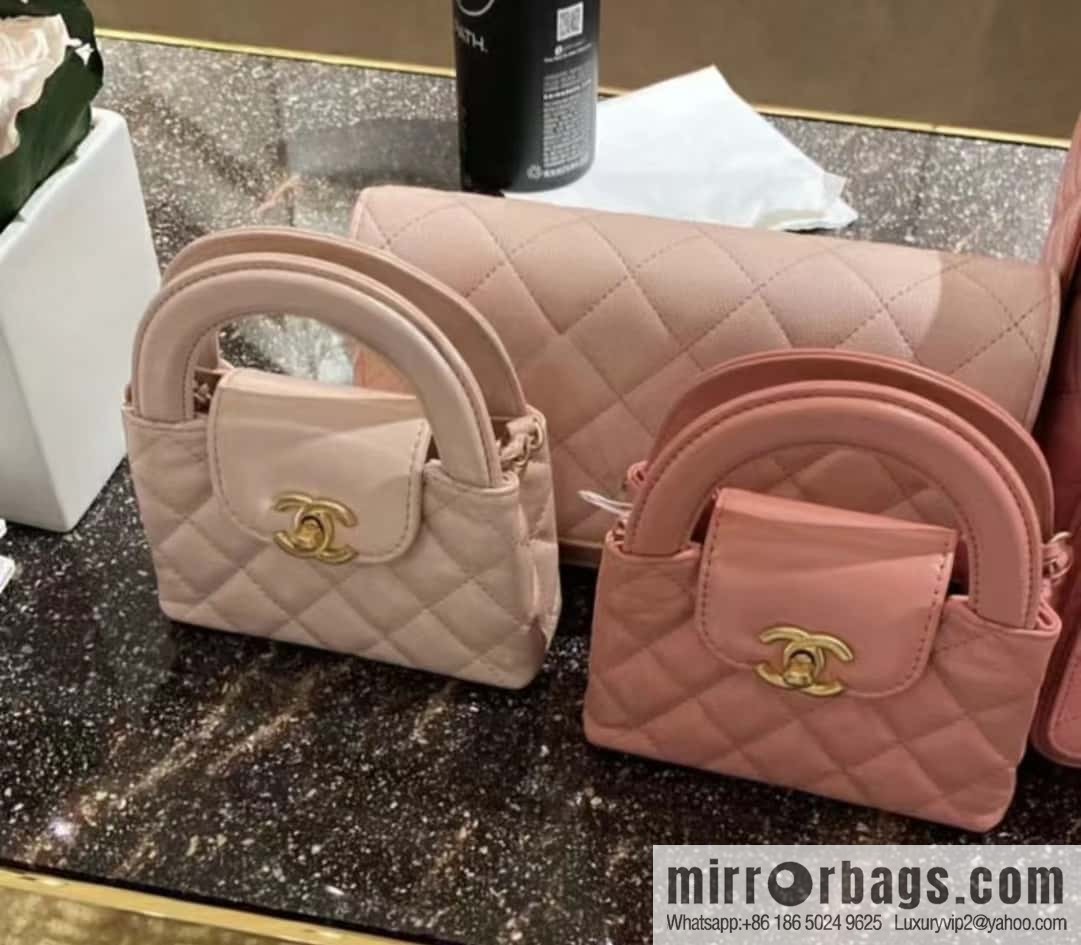 CHANEL 23K autumn and winter series, super hot mini Kelly bag AP3435 coral powder