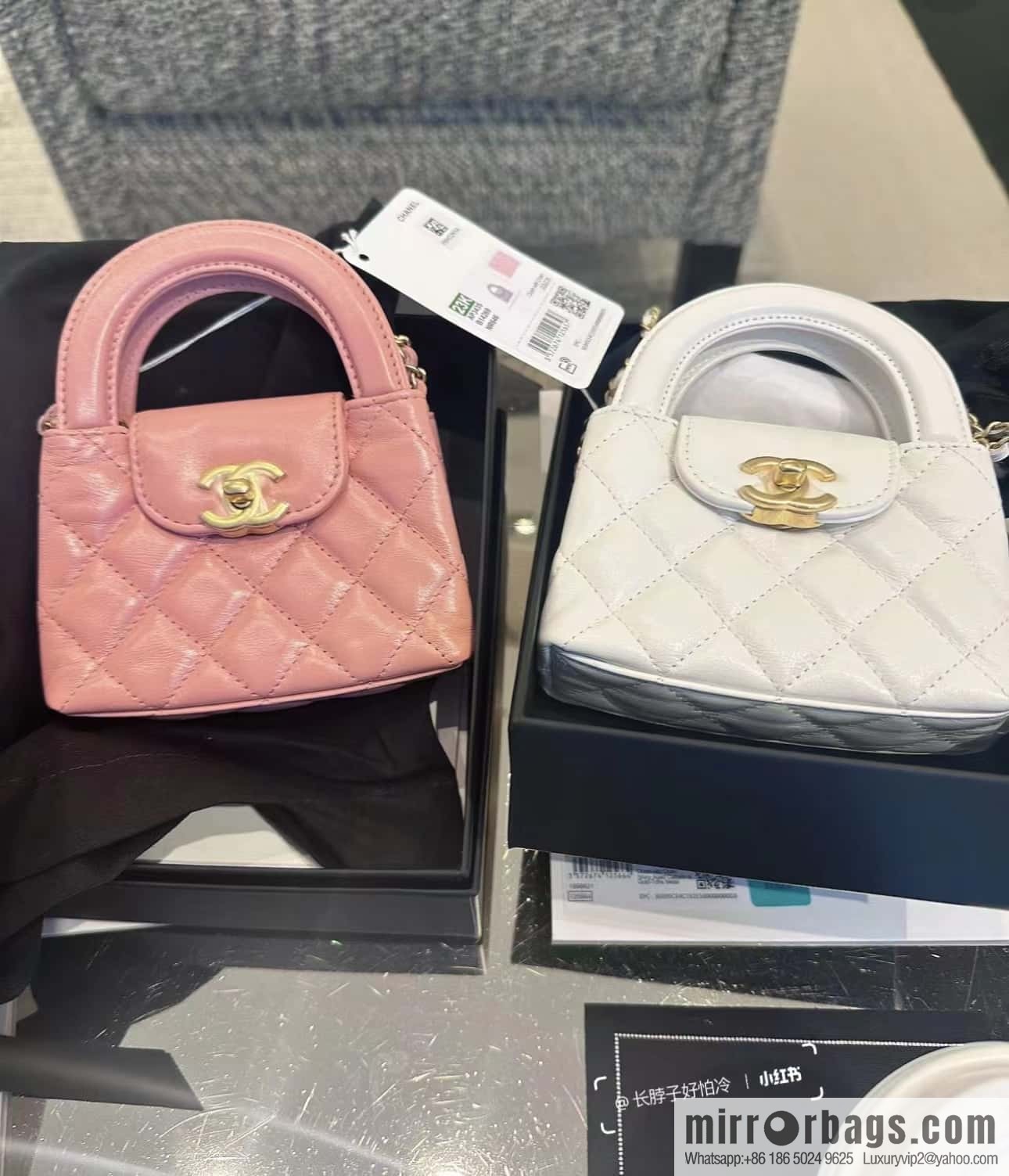CHANEL 23K autumn and winter series, super hot mini Kelly bag AP3435 coral powder