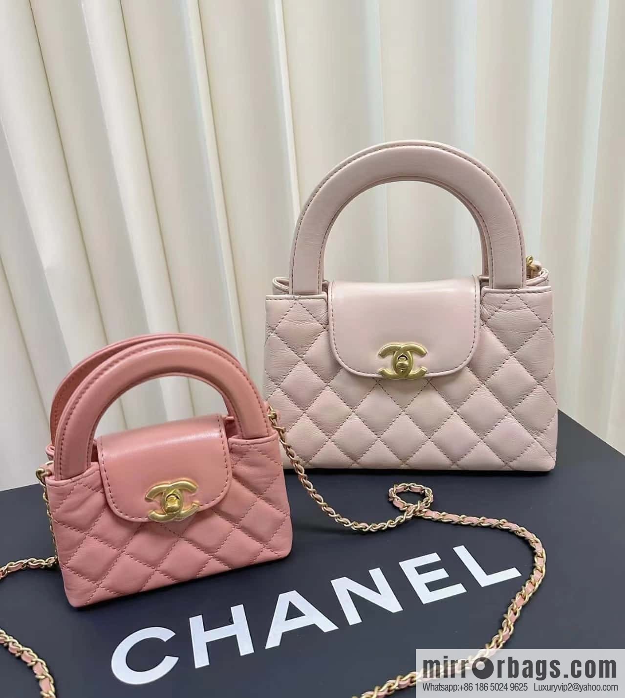 CHANEL 23K autumn and winter series, super hot mini Kelly bag AP3435 coral powder