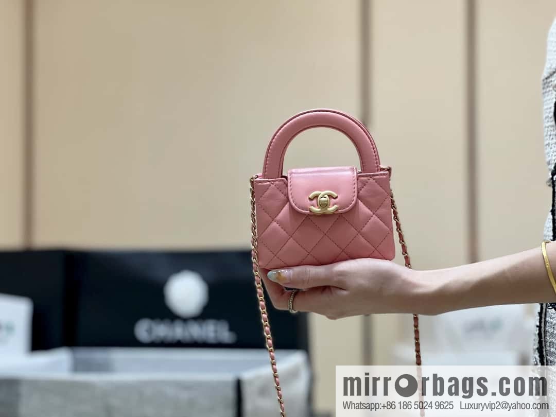 CHANEL 23K autumn and winter series, super hot mini Kelly bag AP3435 coral powder