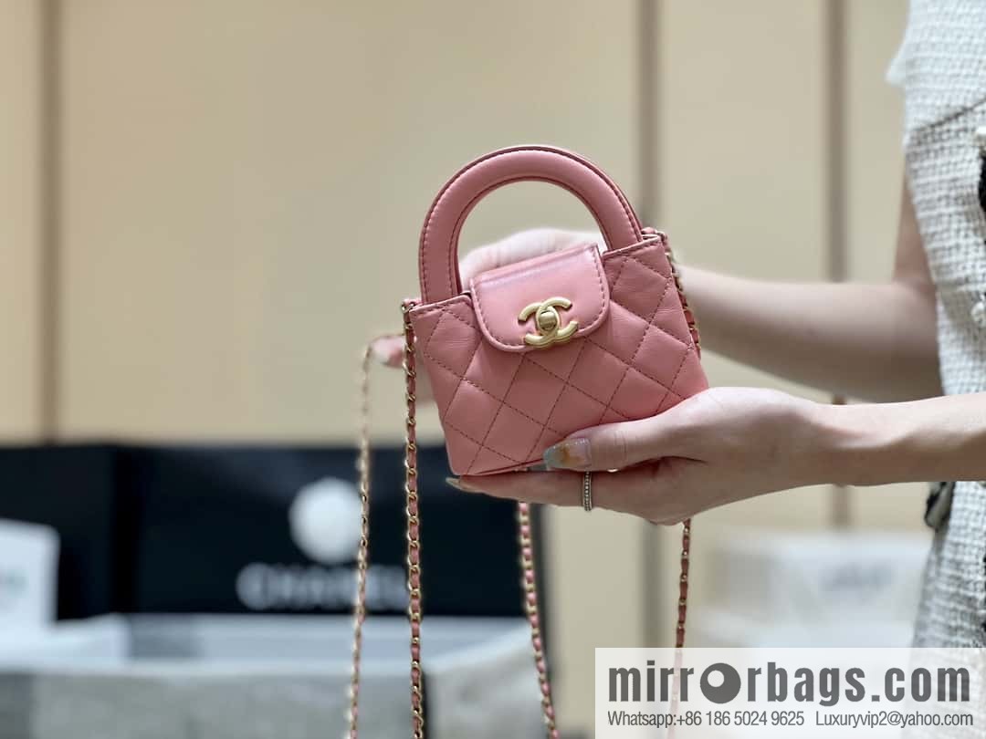 CHANEL 23K autumn and winter series, super hot mini Kelly bag AP3435 coral powder