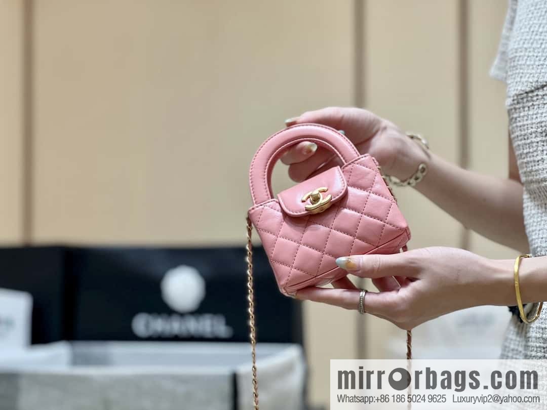 CHANEL 23K autumn and winter series, super hot mini Kelly bag AP3435 coral powder