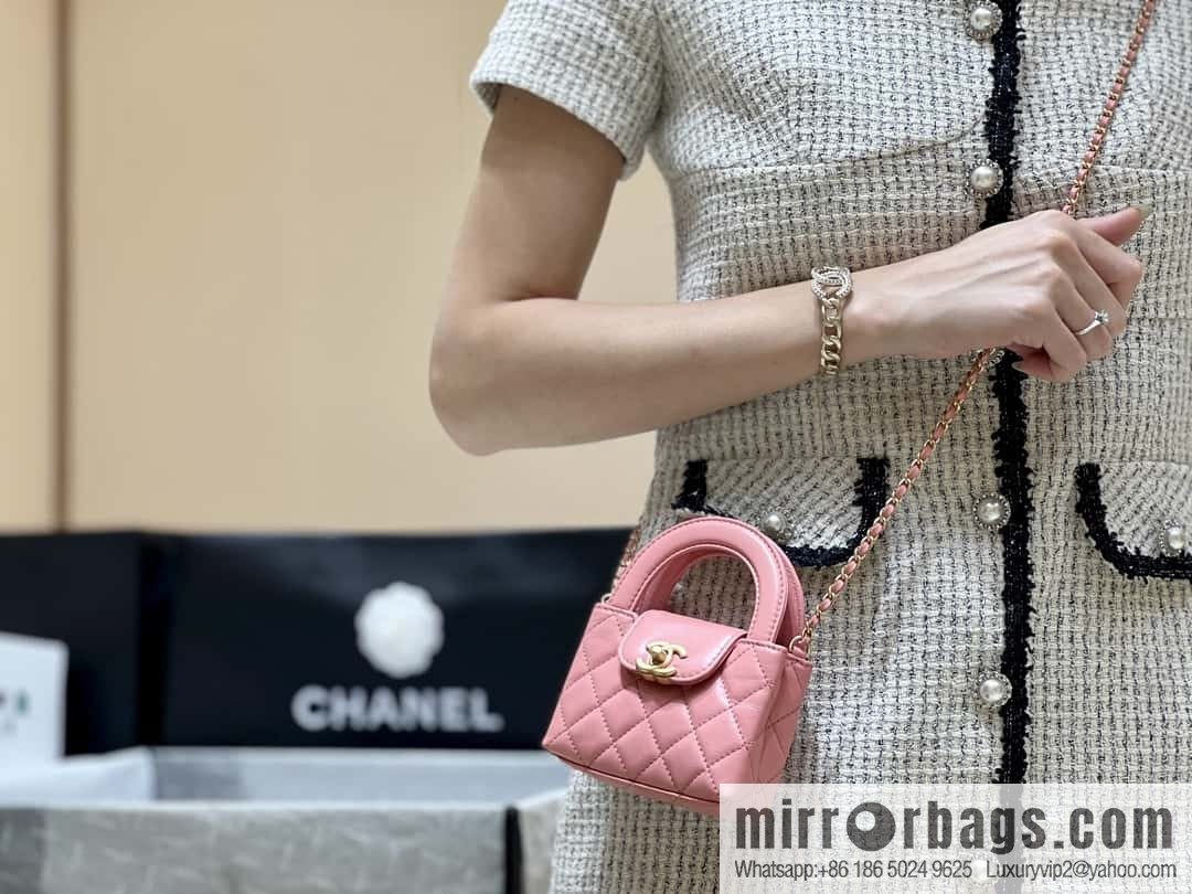 CHANEL 23K autumn and winter series, super hot mini Kelly bag AP3435 coral powder