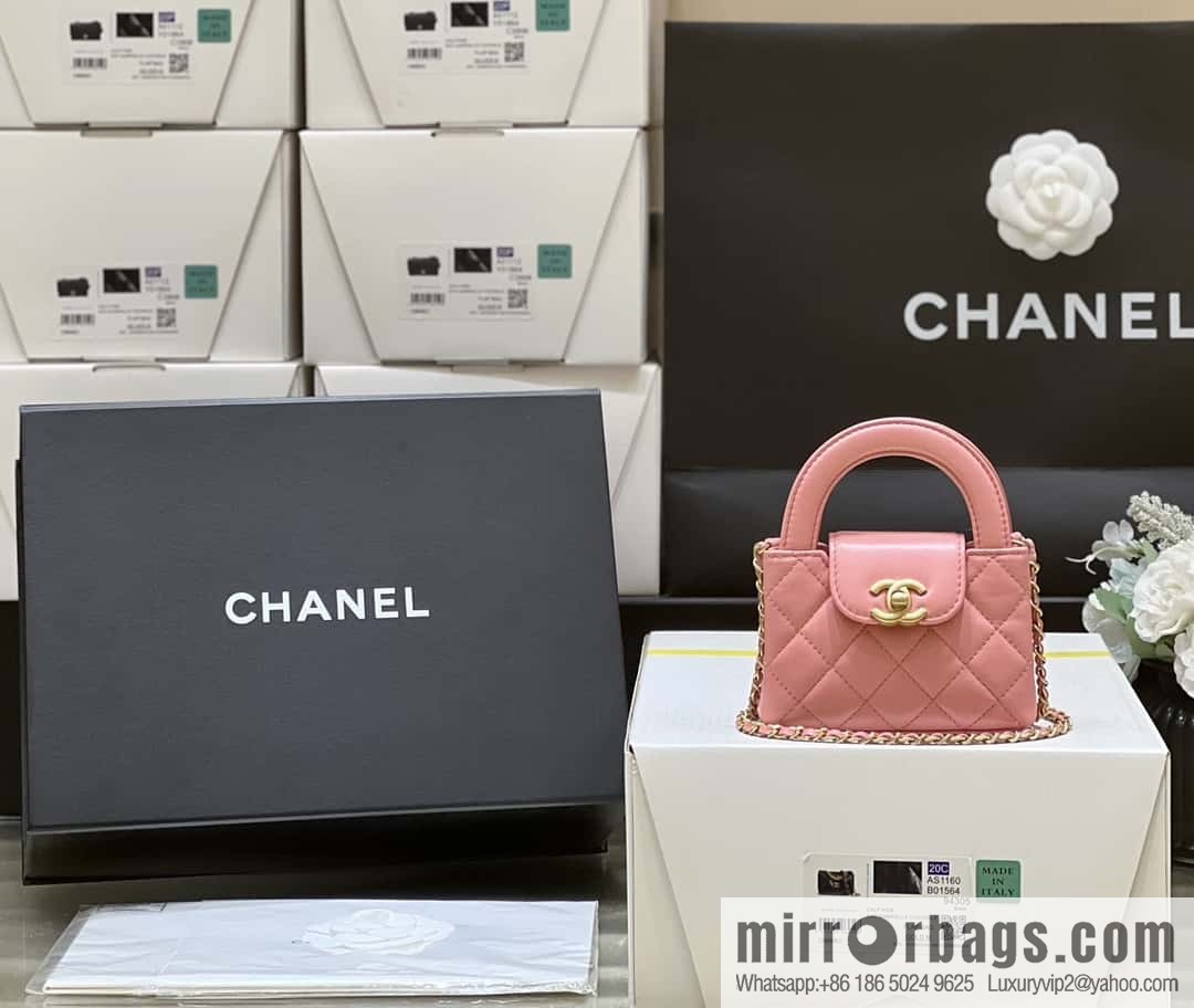 CHANEL 23K autumn and winter series, super hot mini Kelly bag AP3435 coral powder