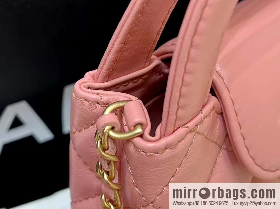 CHANEL 23K autumn and winter series, super hot mini Kelly bag AP3435 coral powder