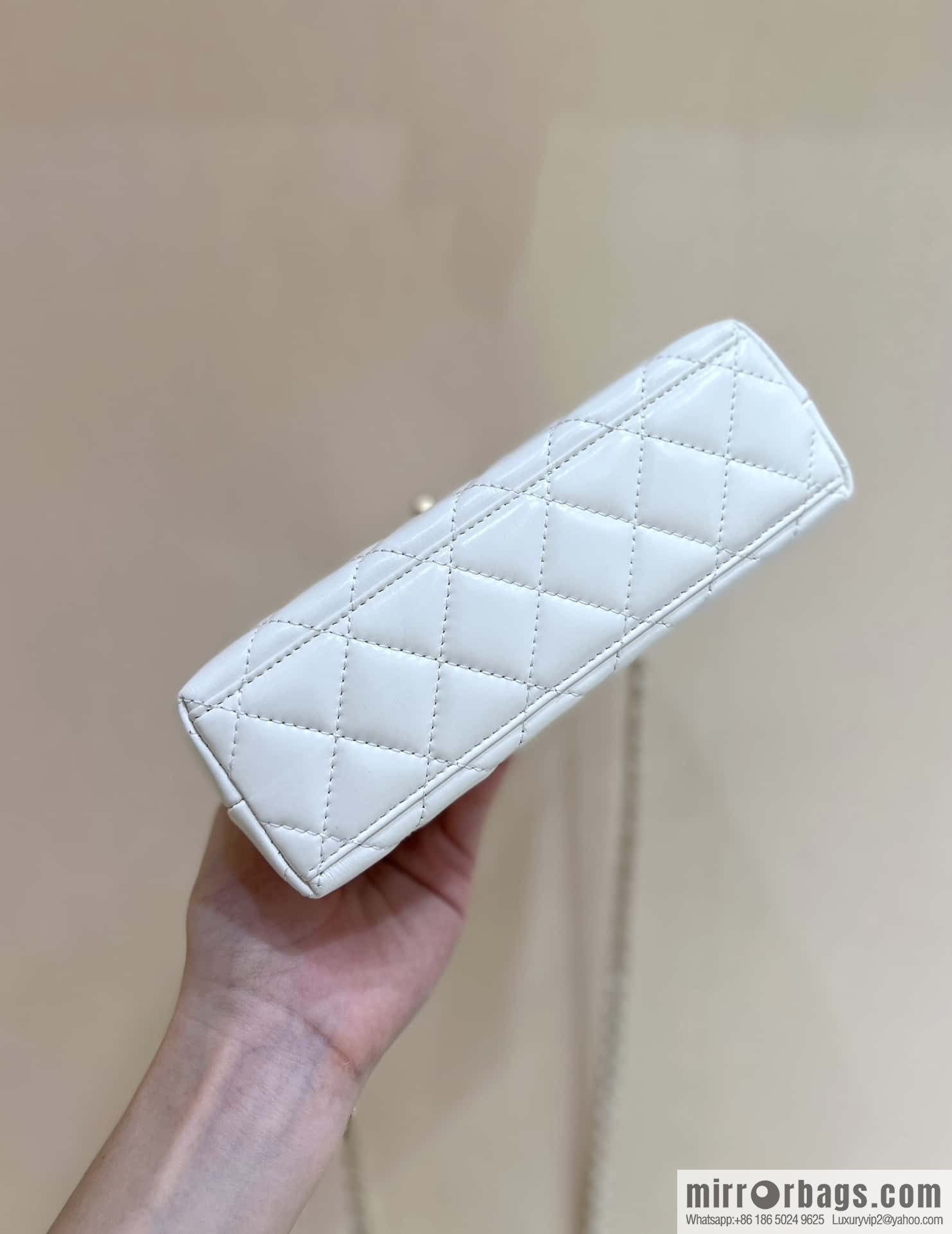 CHANEL 23K autumn and winter series, super hot Kelly bag AS4416 white