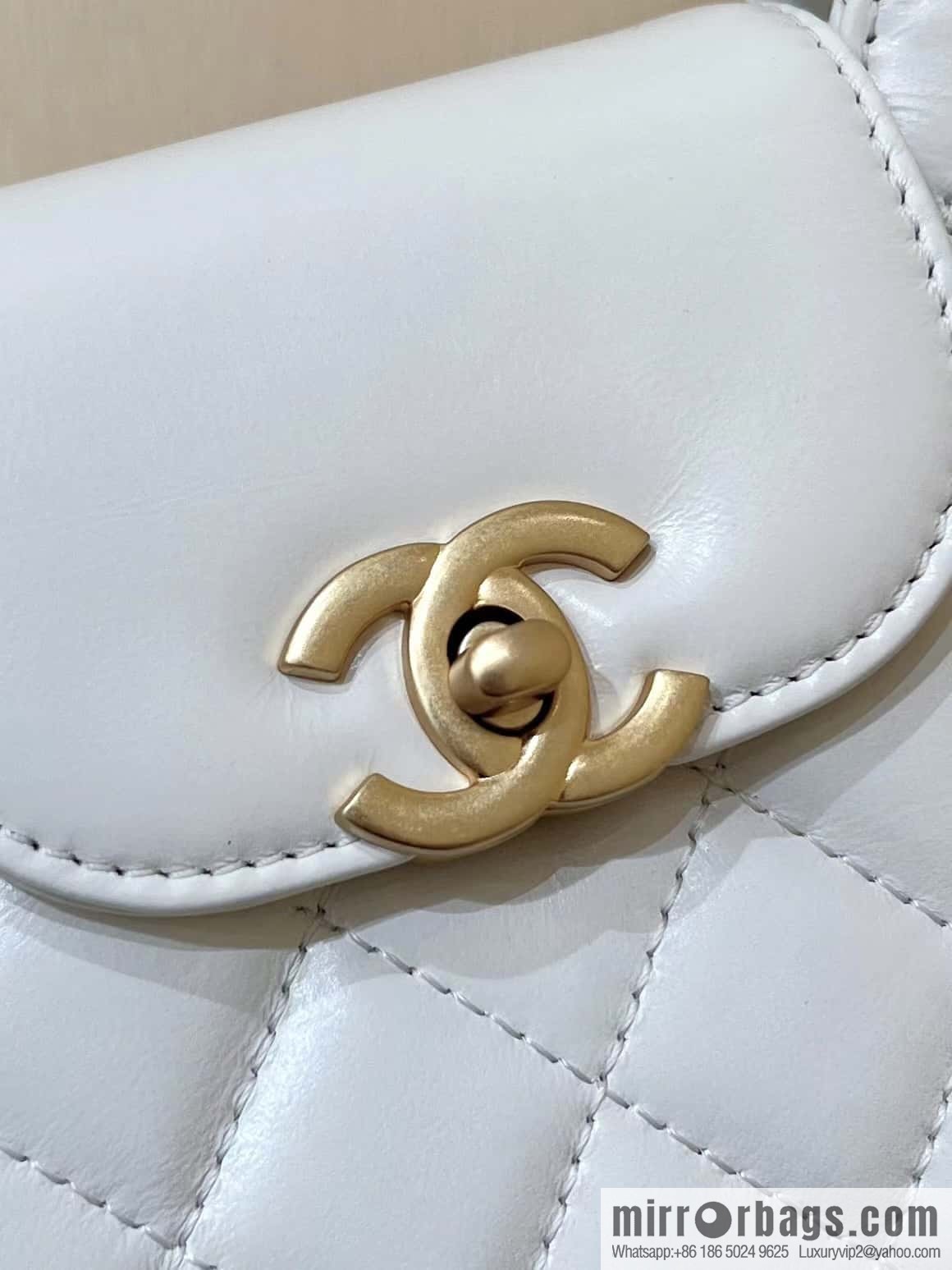 CHANEL 23K autumn and winter series, super hot Kelly bag AS4416 white
