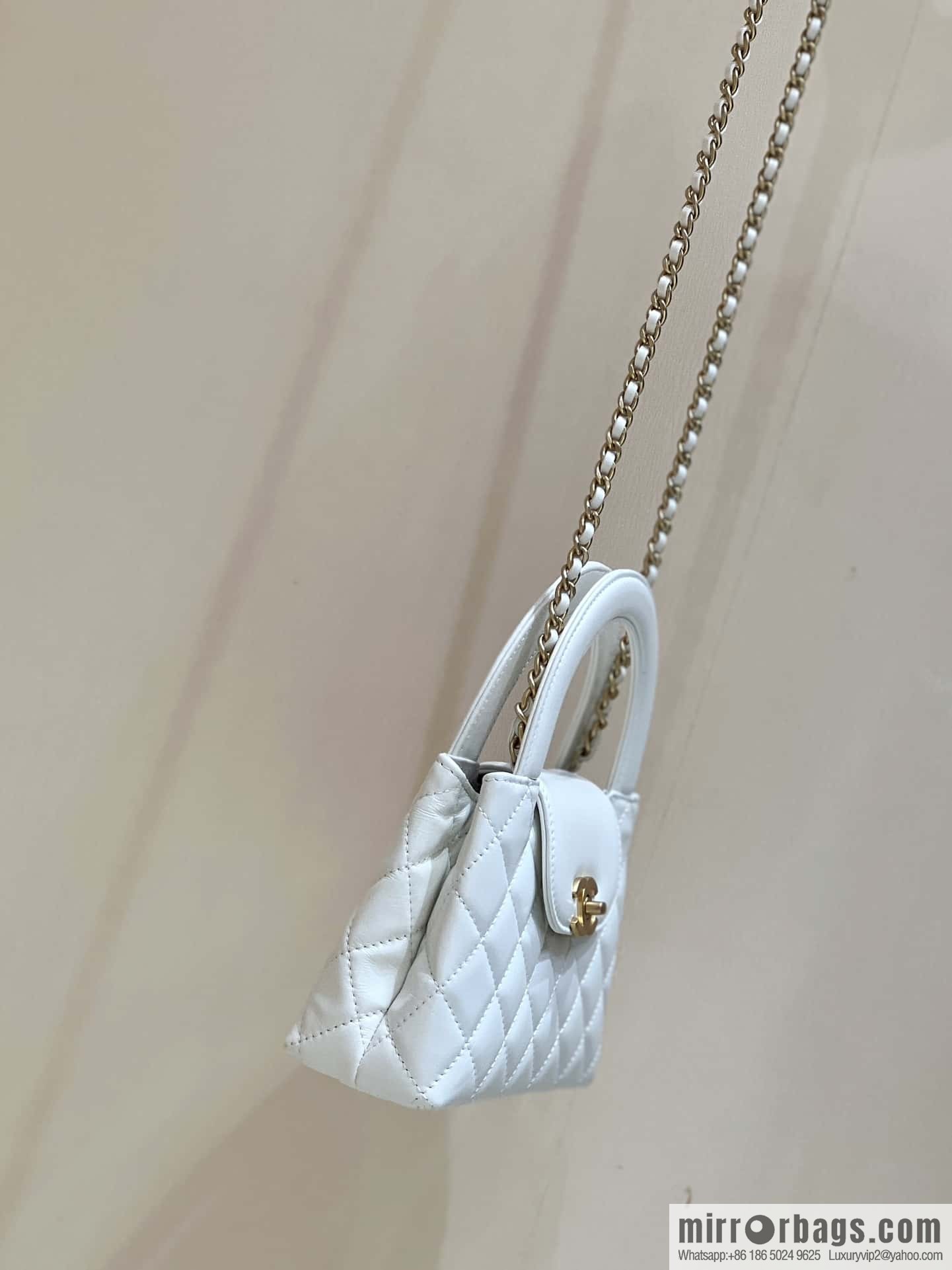 CHANEL 23K autumn and winter series, super hot Kelly bag AS4416 white