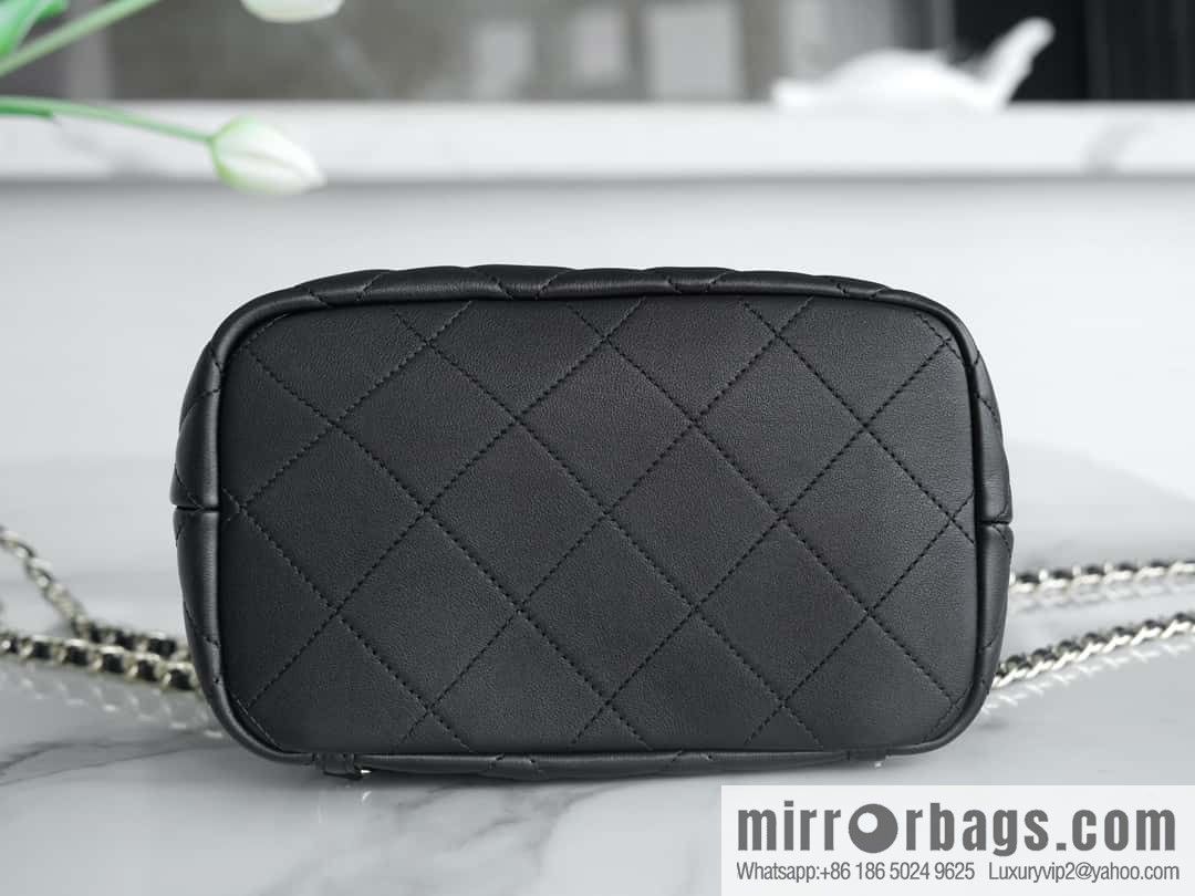 CHANEL B handmade workshop backpack AS4342 black