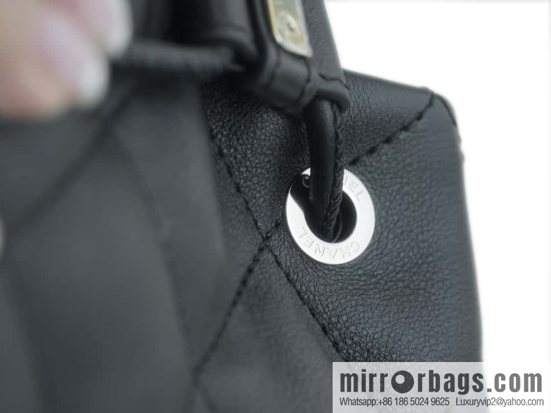 CHANEL B handmade workshop backpack AS4342 black