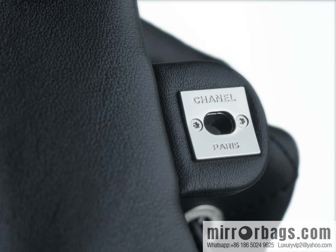 CHANEL B handmade workshop backpack AS4342 black