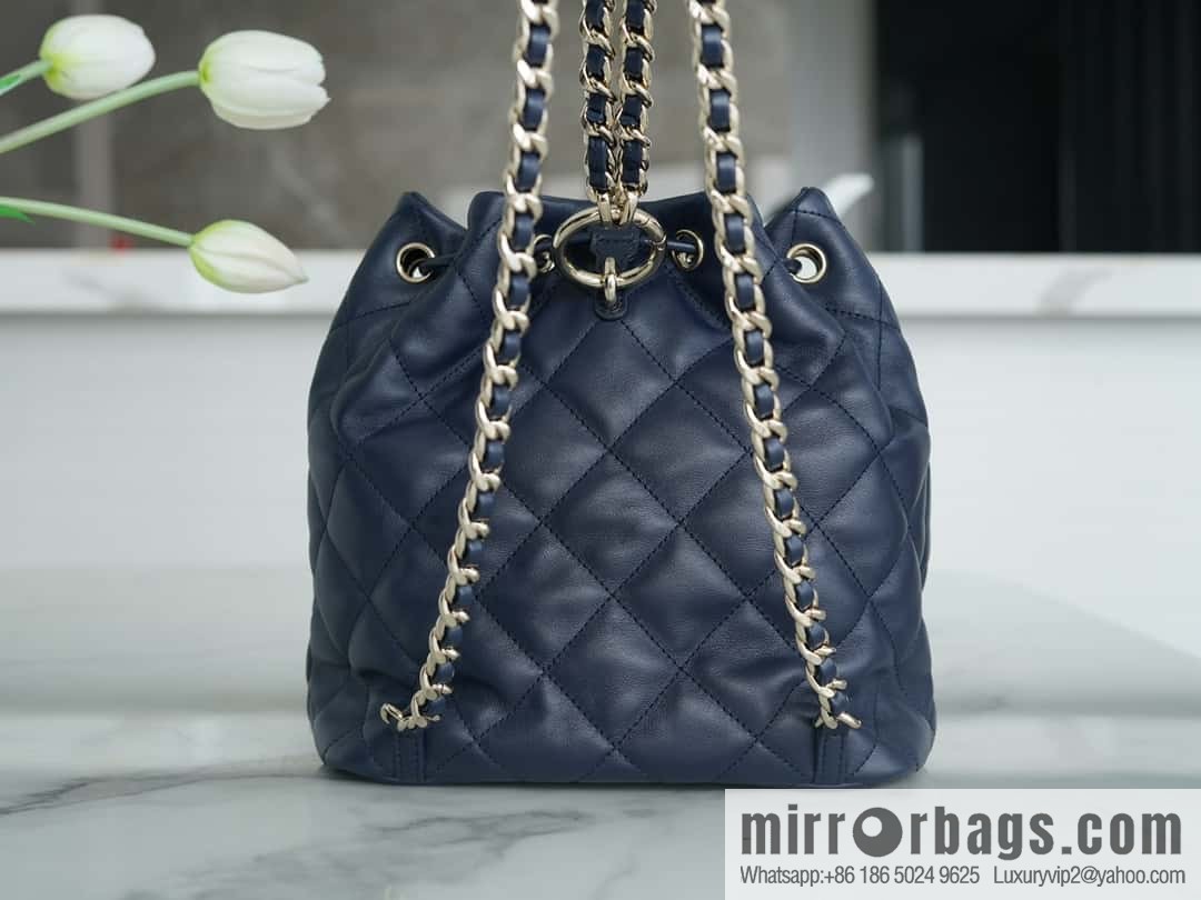 CHANEL B Handicraft workshop backpack AS4342 blue