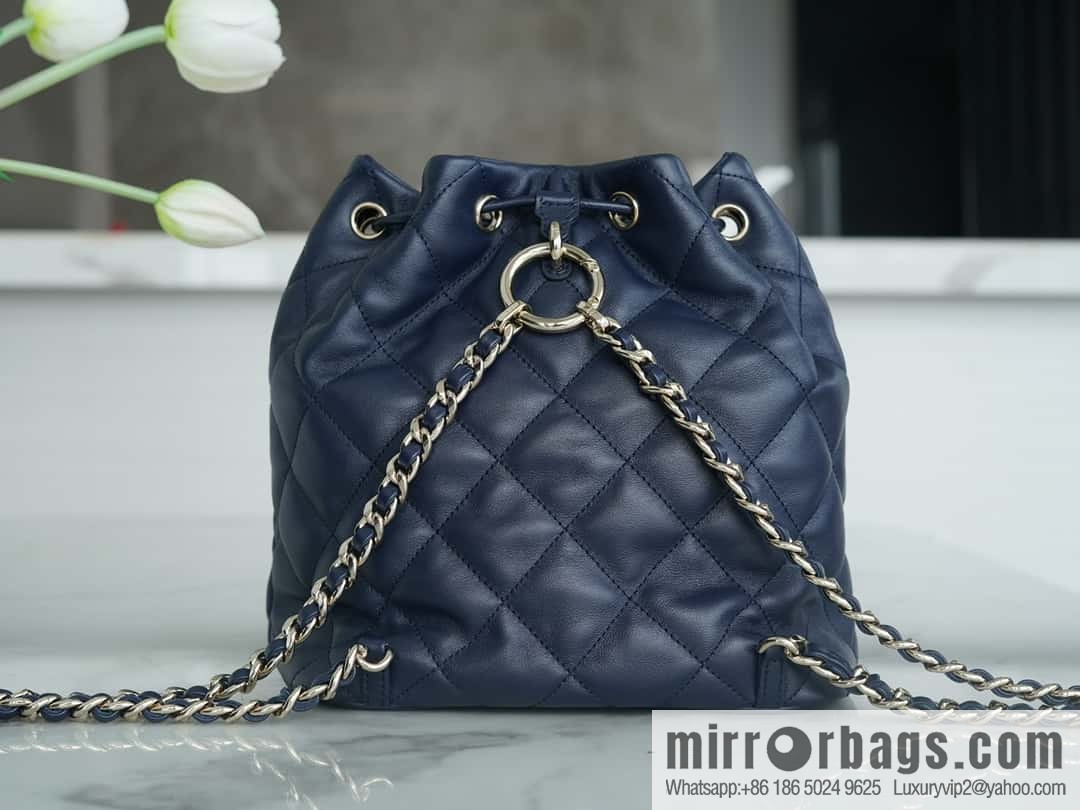 CHANEL B Handicraft workshop backpack AS4342 blue