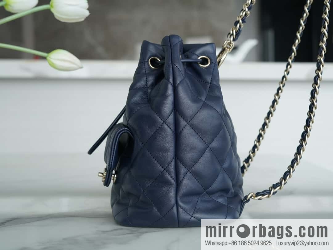CHANEL B Handicraft workshop backpack AS4342 blue