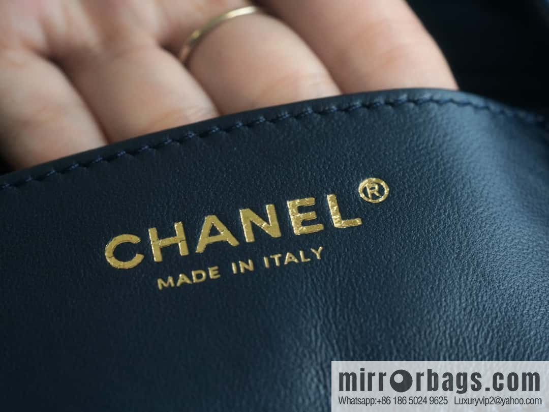 CHANEL B Handicraft workshop backpack AS4342 blue