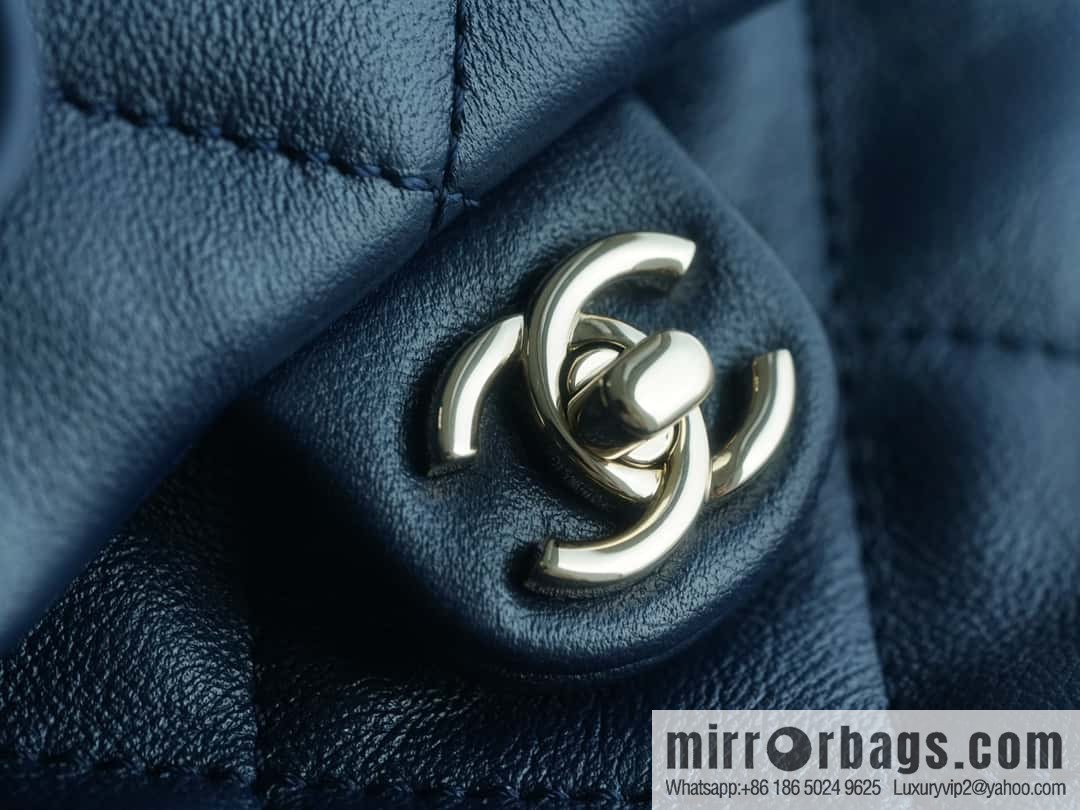 CHANEL B Handicraft workshop backpack AS4342 blue