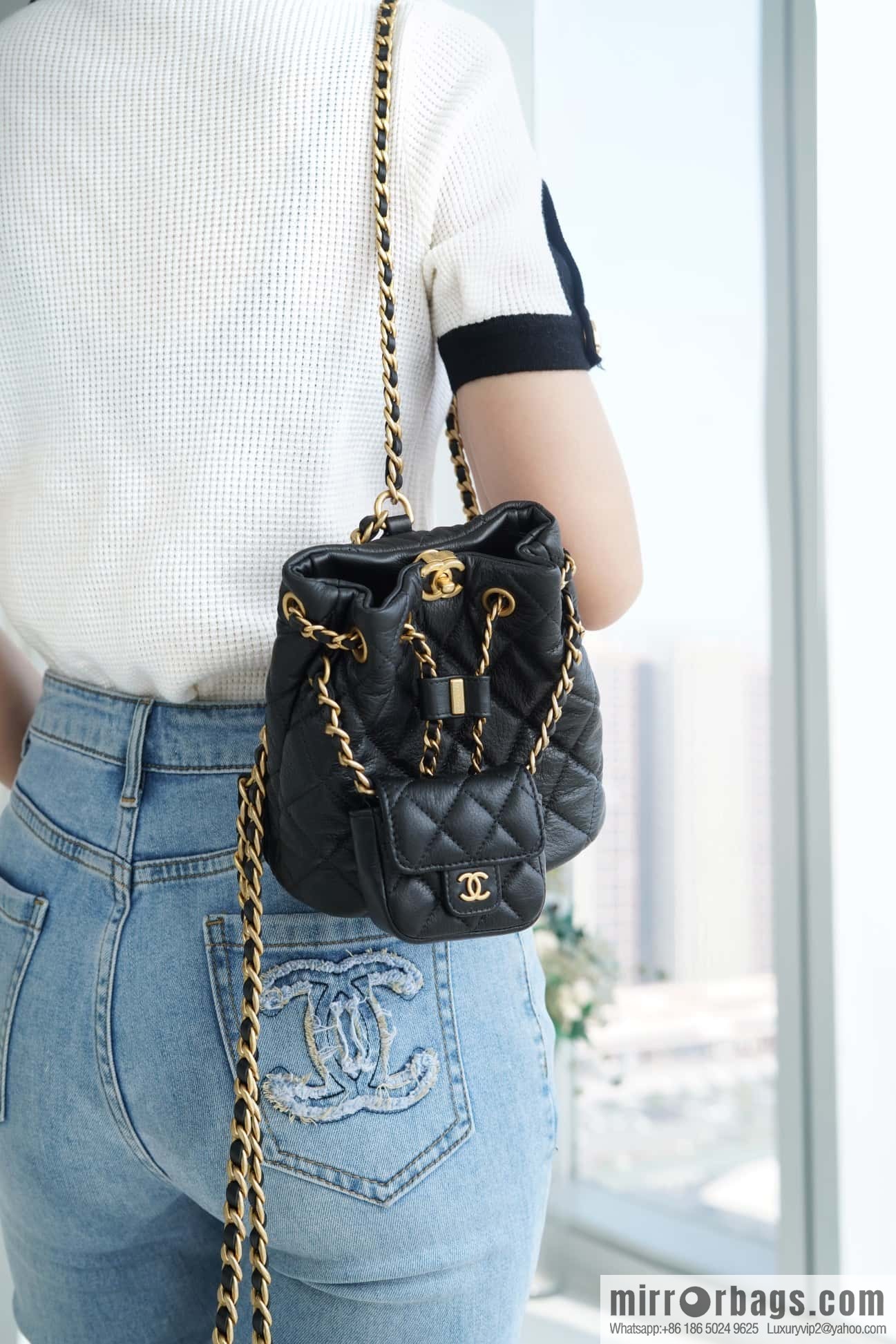 CHANEL Handicraft workshop child and mother backpack AS3947