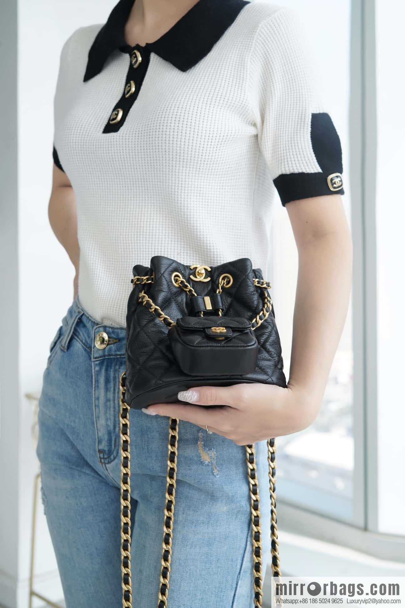 CHANEL Handicraft workshop child and mother backpack AS3947