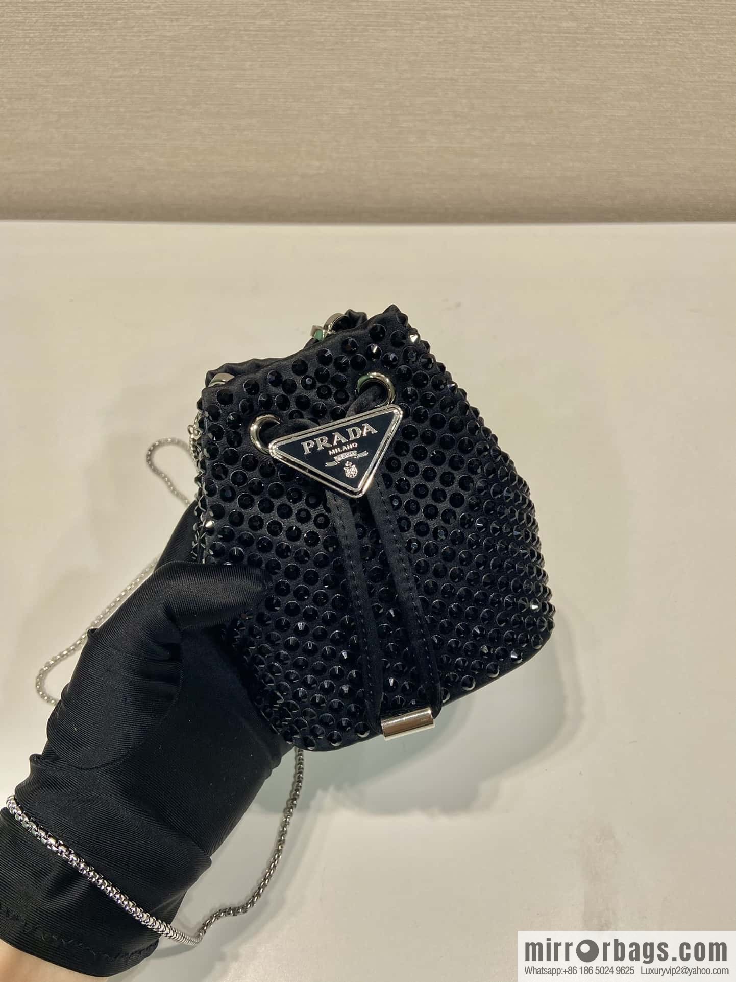 PRADA Prada crystal mini bucket 1NR016 new color