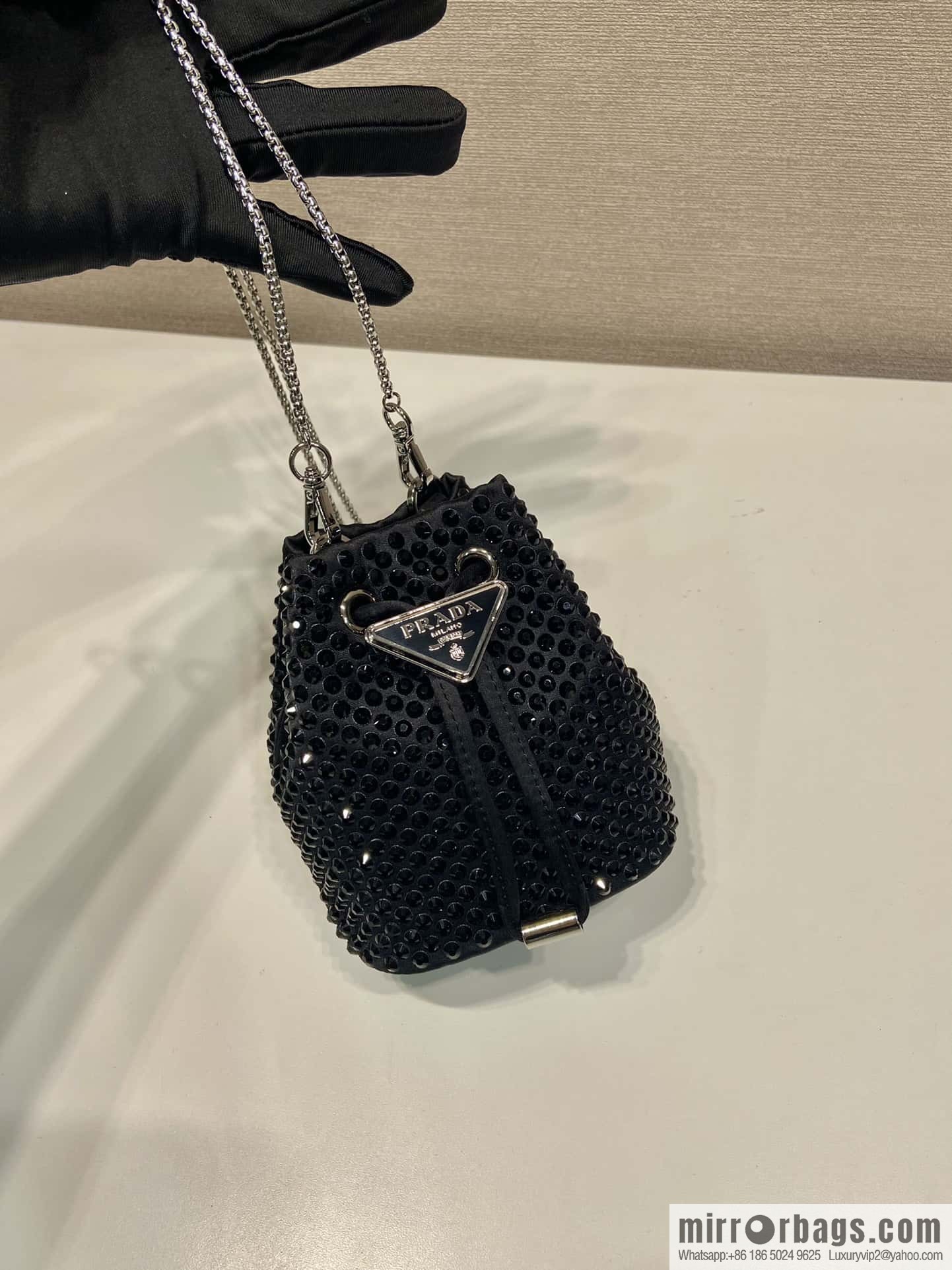 PRADA Prada crystal mini bucket 1NR016 new color