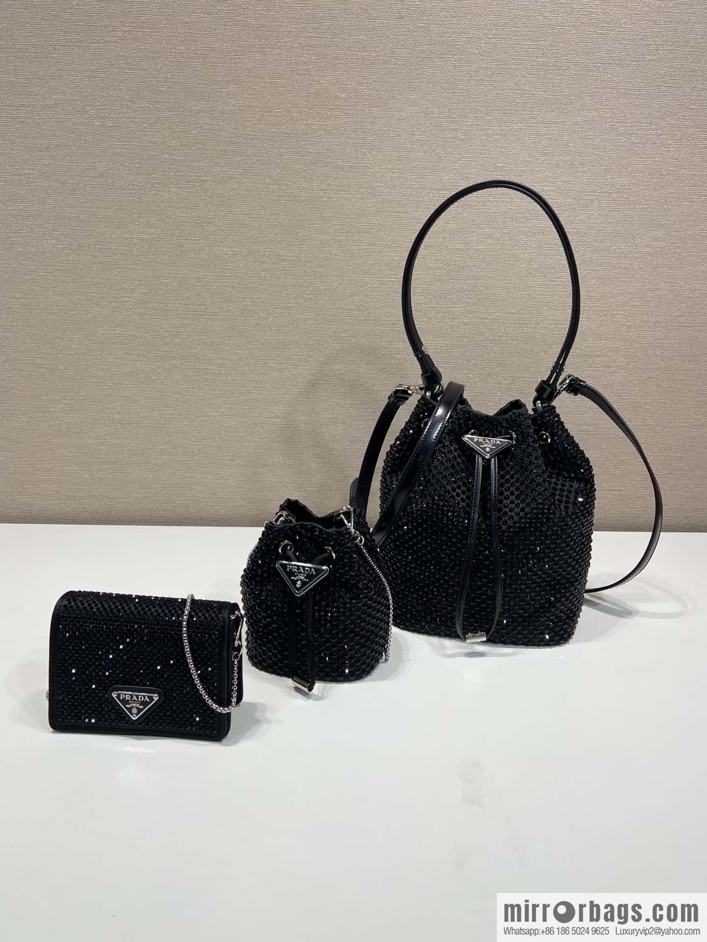 PRADA Prada crystal mini bucket 1NR016 new color