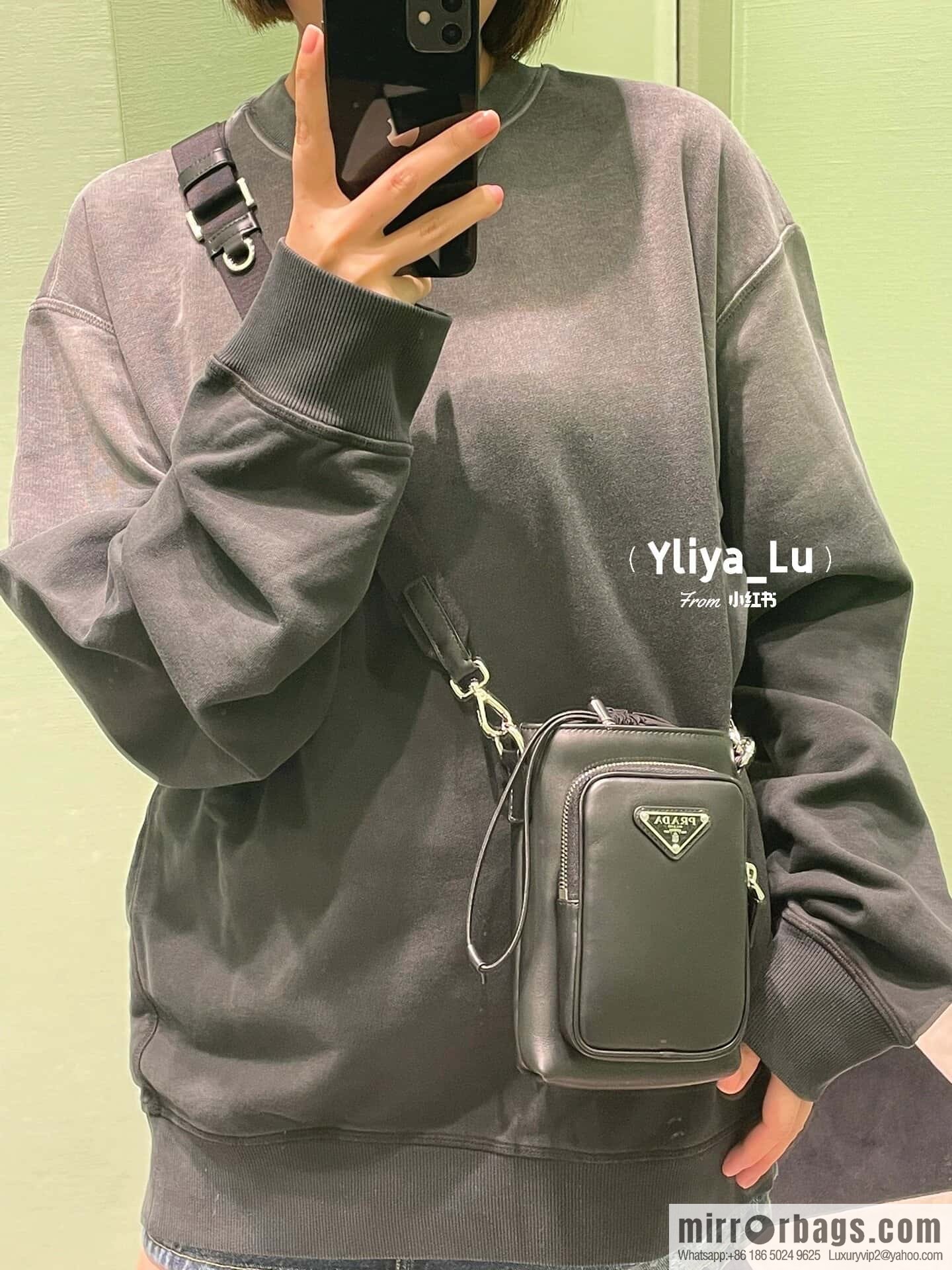 PRADA Prada new mobile phone case bag 2ZH155 Napa leather