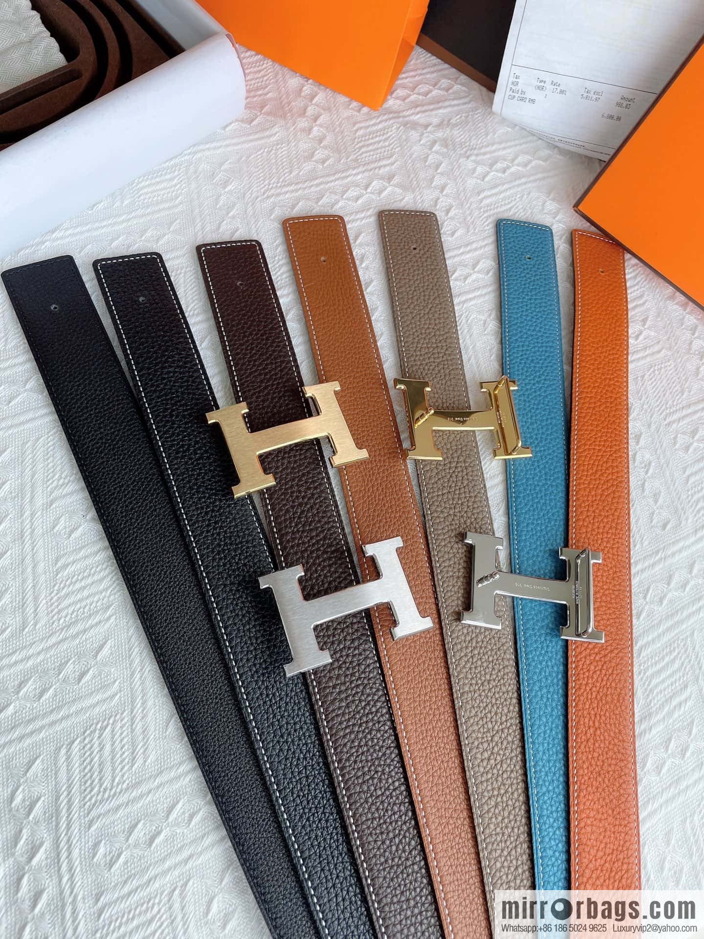 Hermès, the original double-sided version is the classic men's 38mm belt with the first layer of leather.