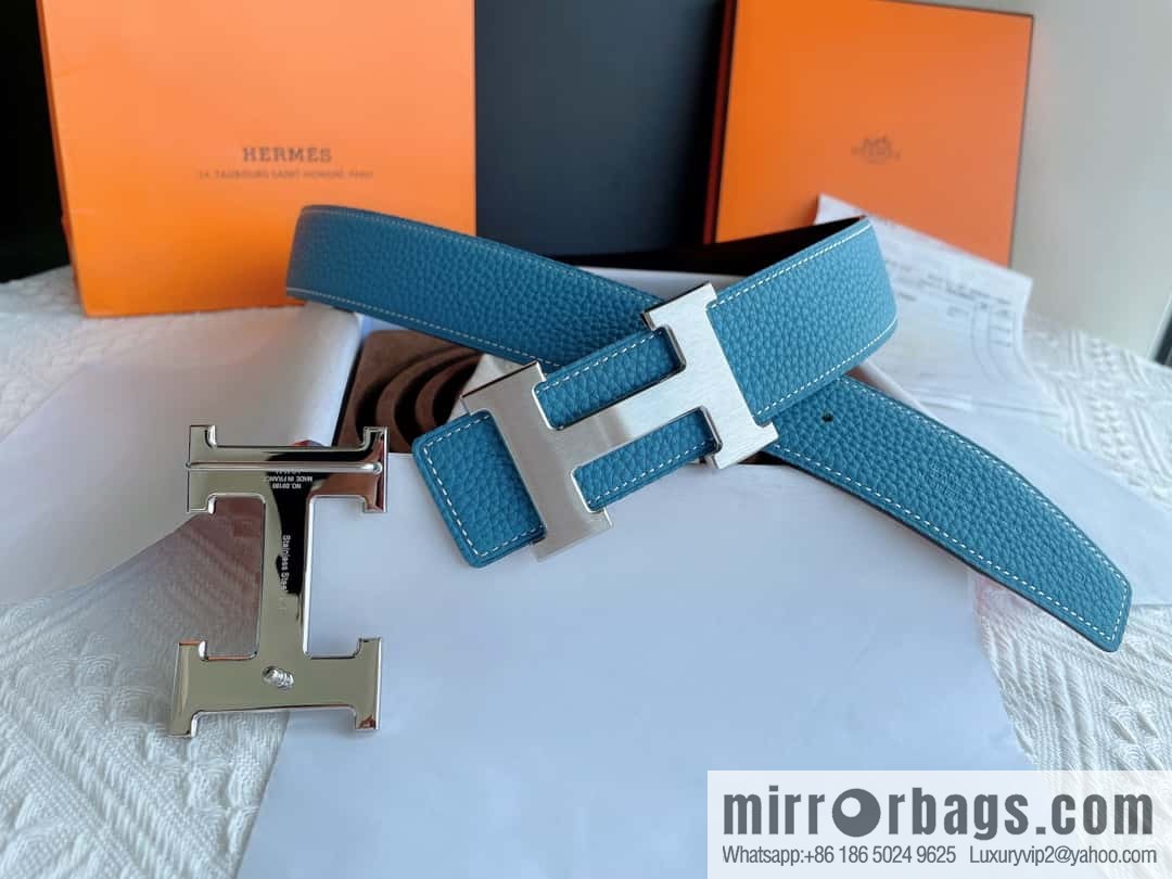 Hermès, the original double-sided version is the classic men's 38mm belt with the first layer of leather.