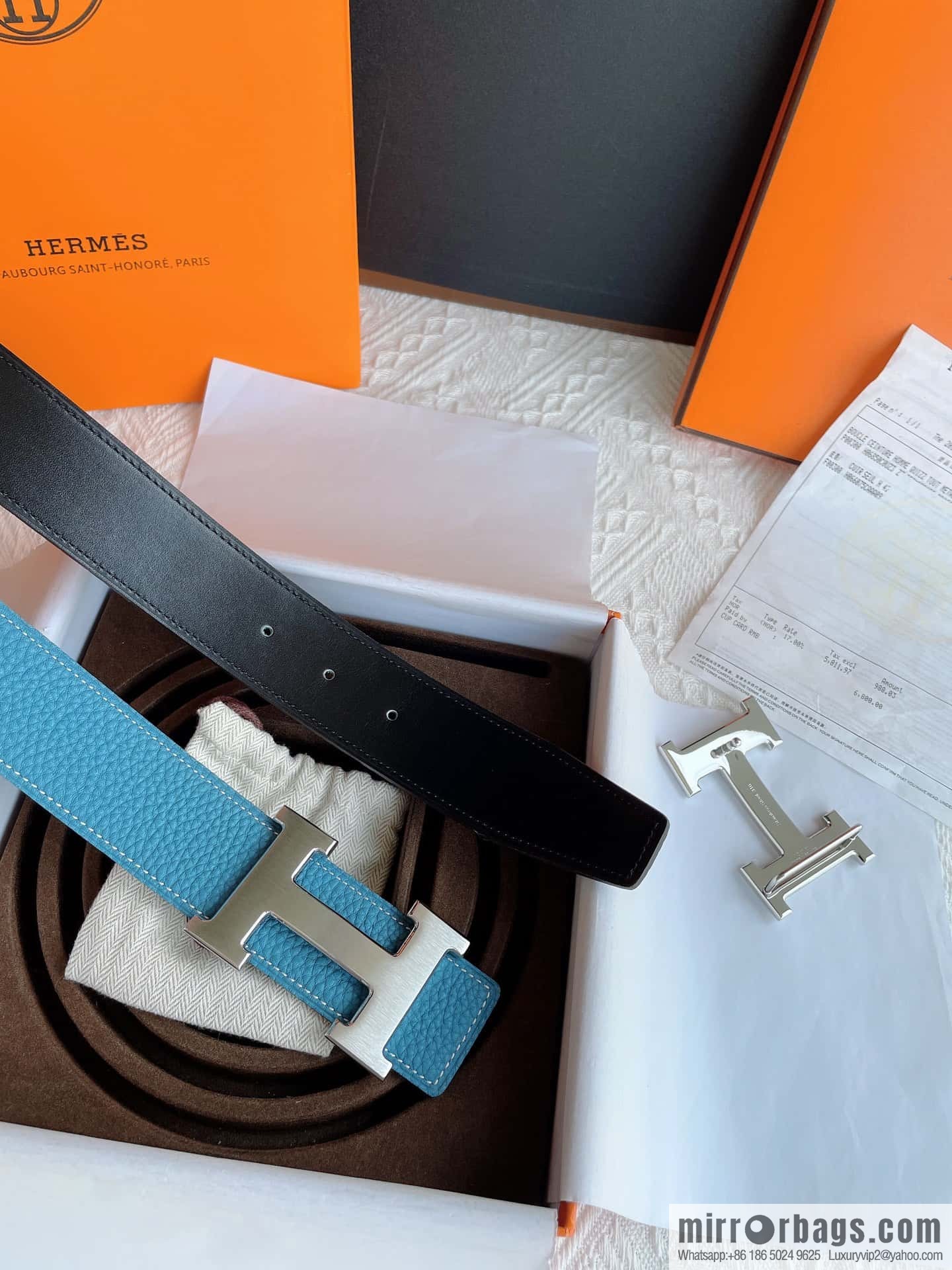 Hermès, the original double-sided version is the classic men's 38mm belt with the first layer of leather.