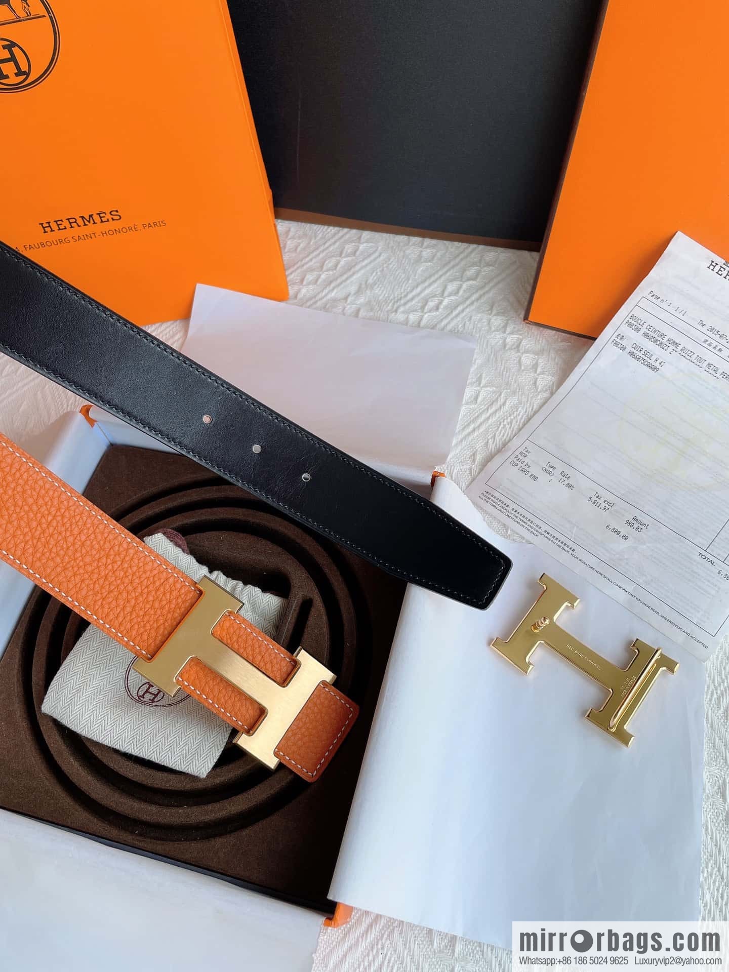 Hermès, the original double-sided version is the classic men's 38mm belt with the first layer of leather.