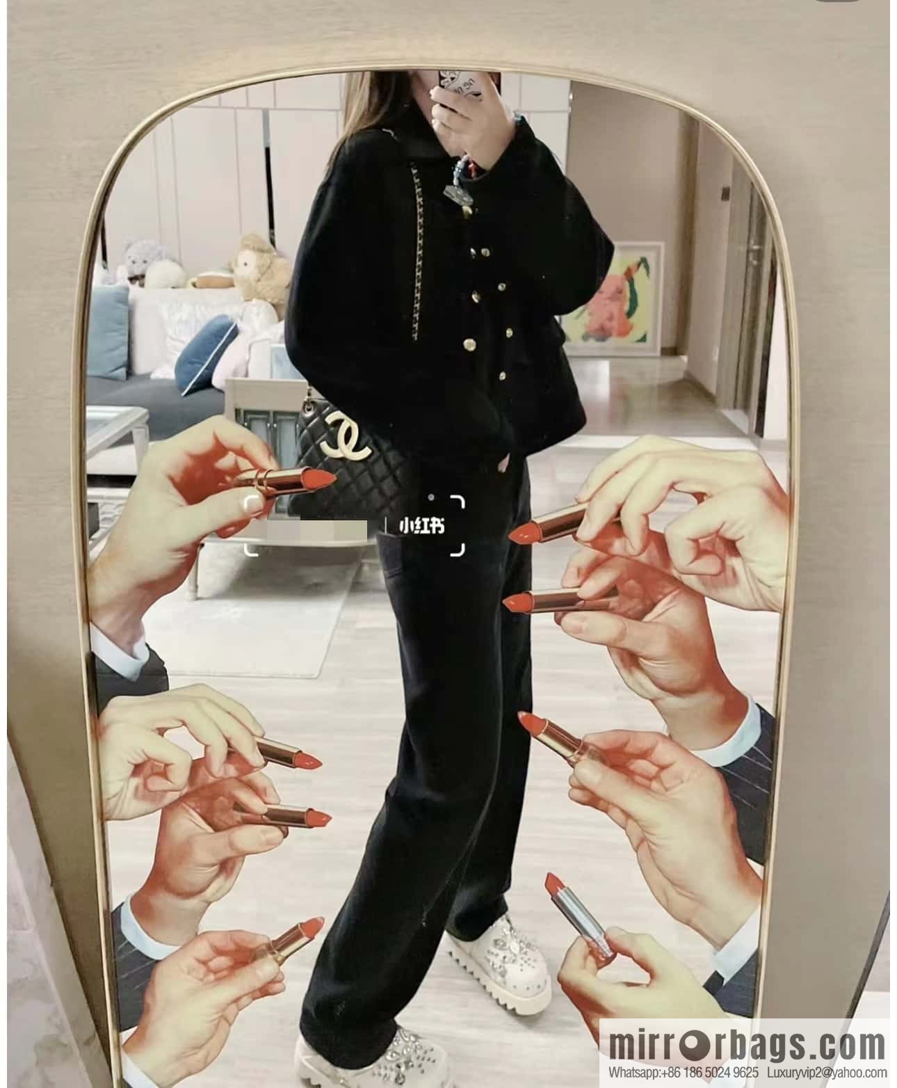 CHANEL 24C early spring vacation series, big double C Vintage tote armpit bag AS4596