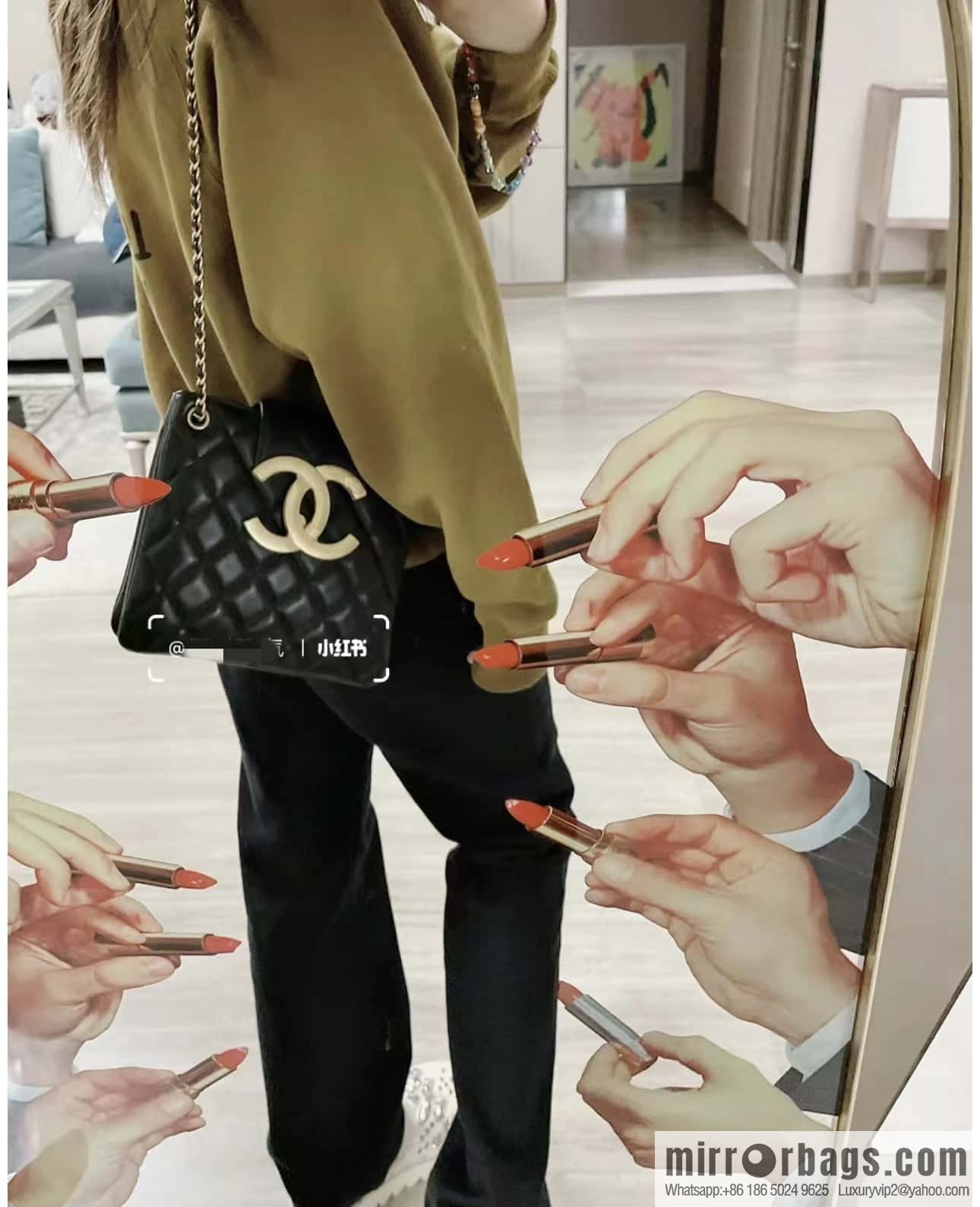 CHANEL 24C early spring vacation series, big double C Vintage tote armpit bag AS4596