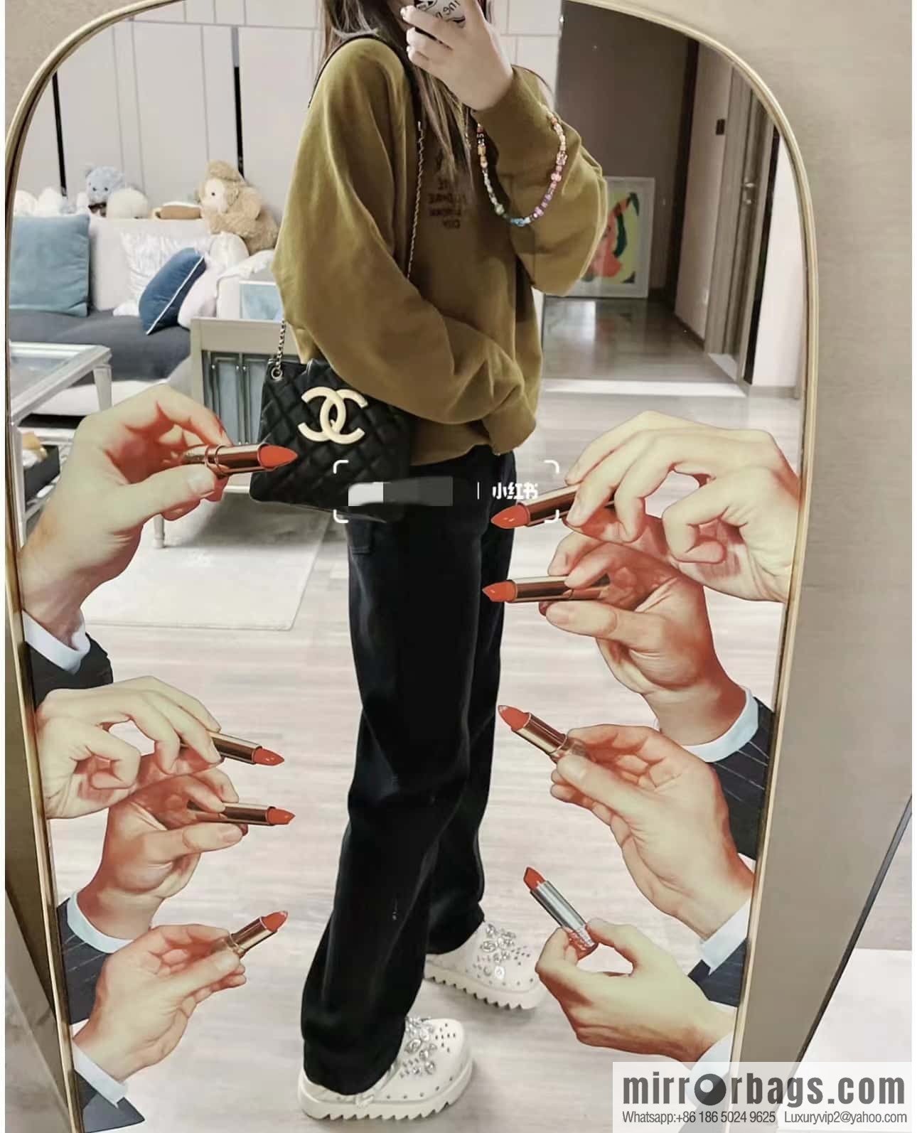 CHANEL 24C early spring vacation series, big double C Vintage tote armpit bag AS4596