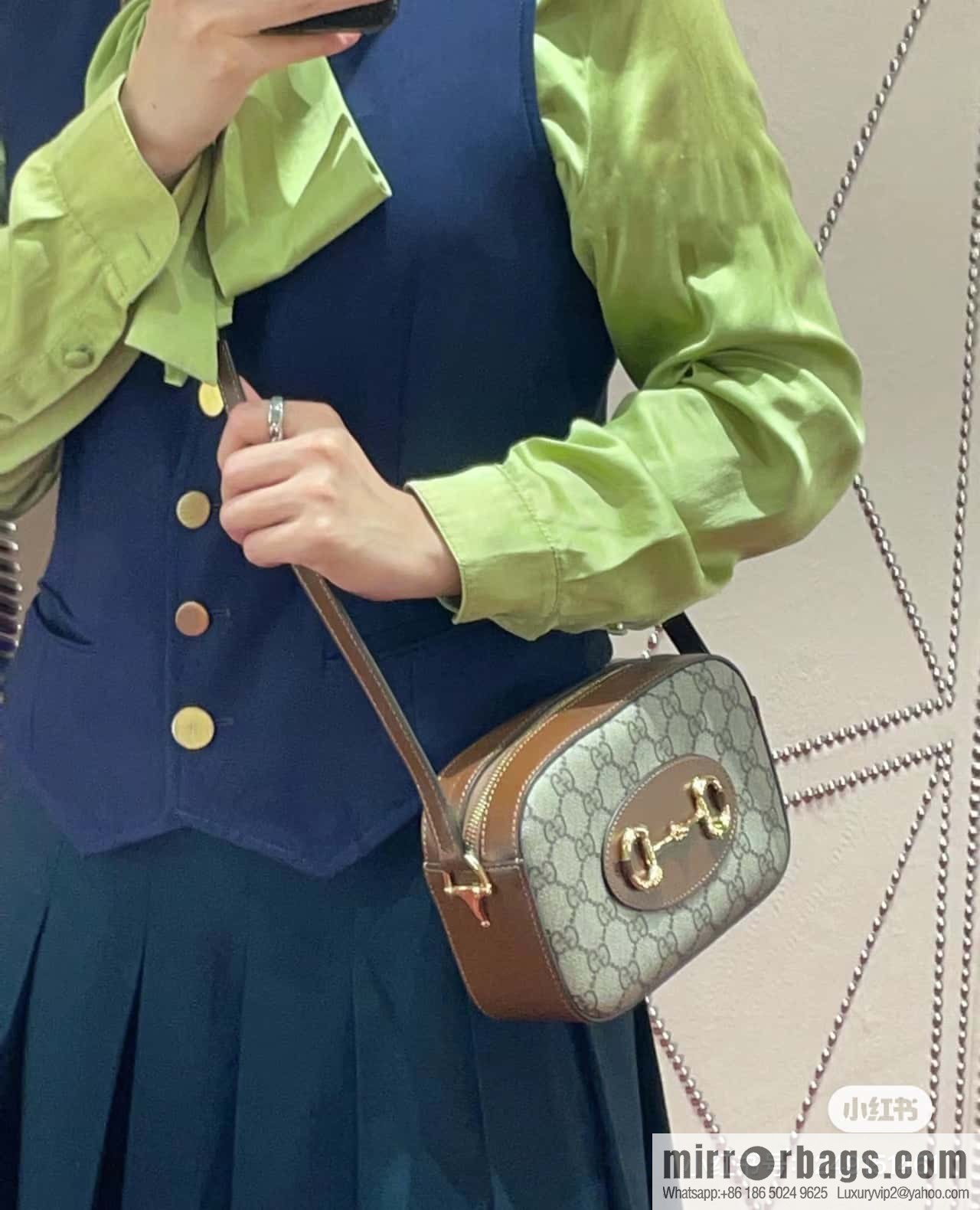 GUCCI HORSEBIT 1955 SMALL SHOULDER BAG 760196 92TCG 8563