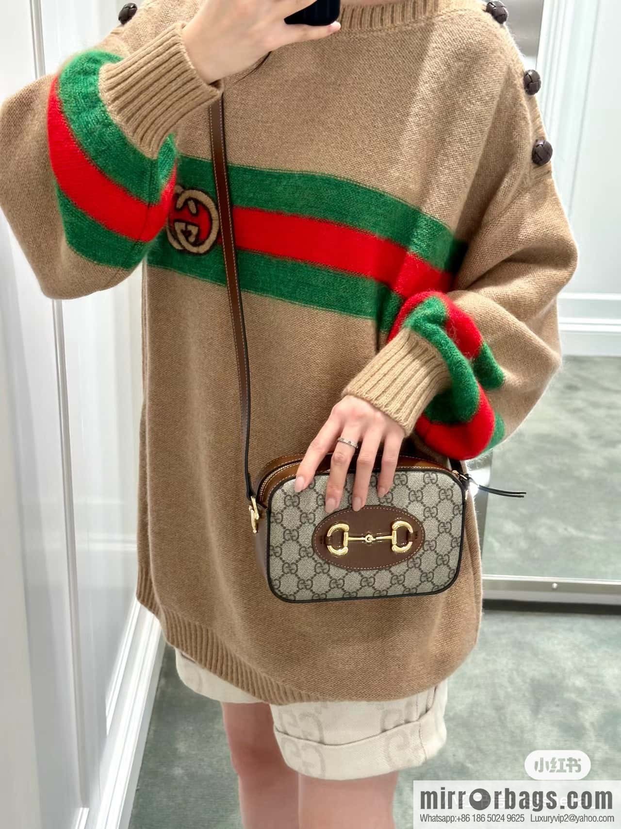 GUCCI HORSEBIT 1955 SMALL SHOULDER BAG 760196 92TCG 8563