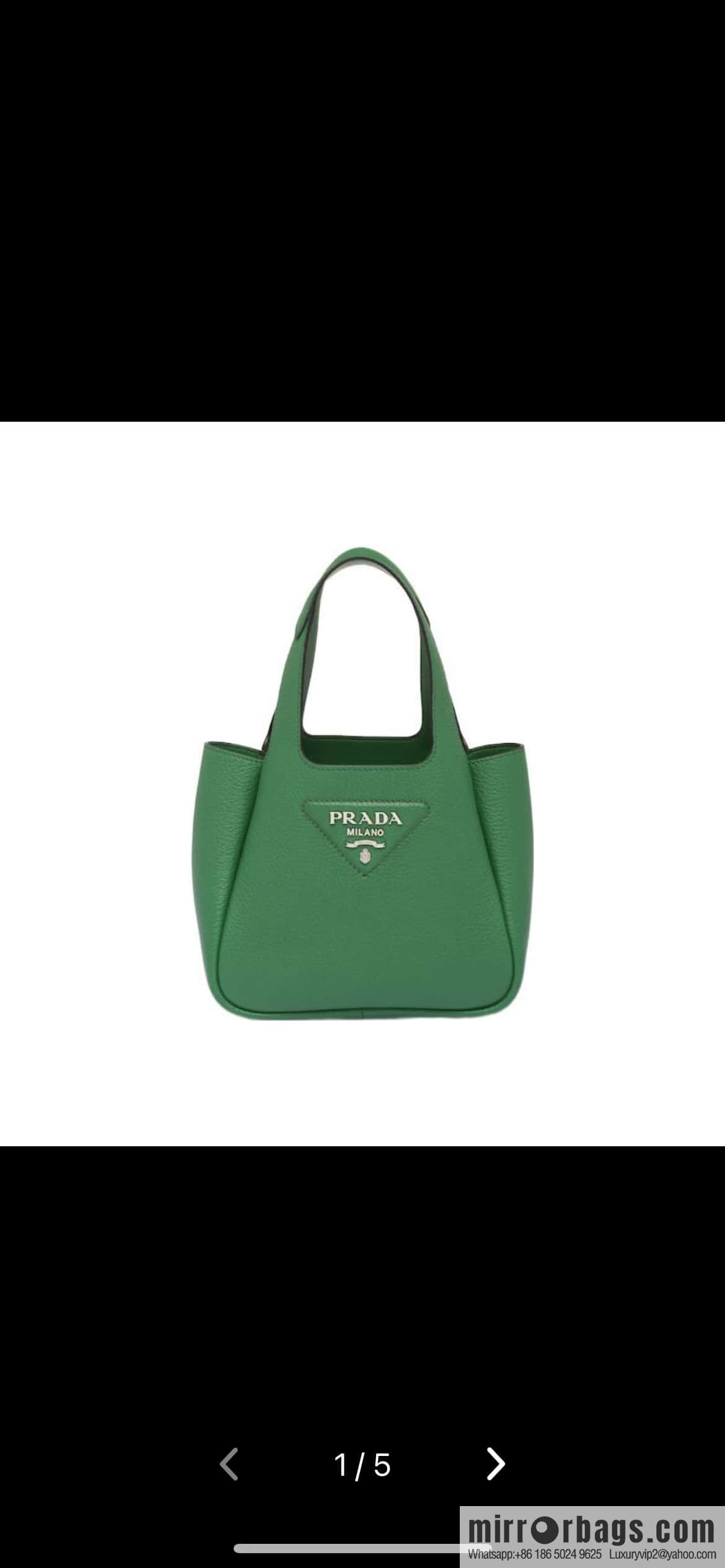 PRADA mini vegetable basket 1BA349 green