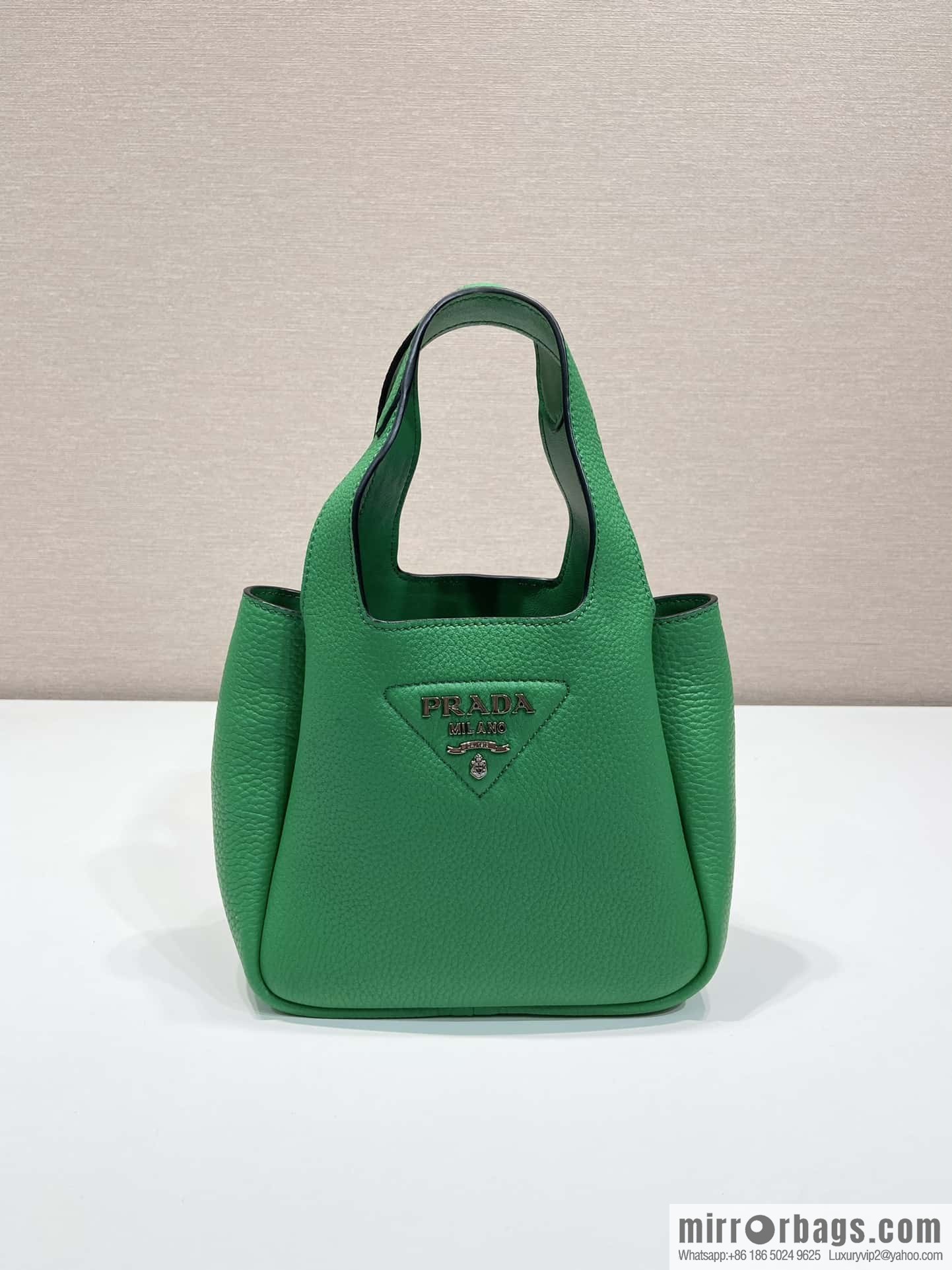 PRADA mini vegetable basket 1BA349 green