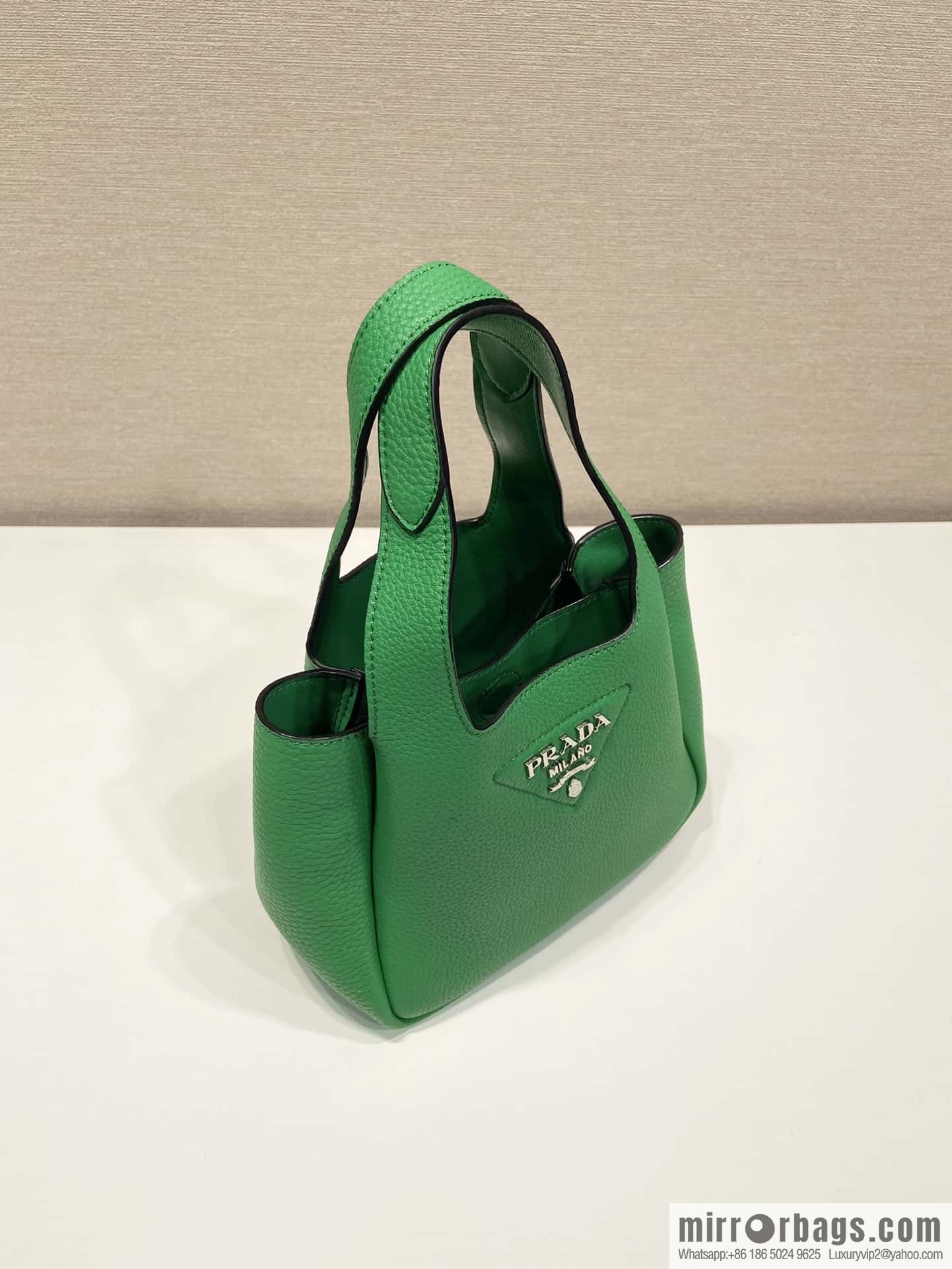 PRADA mini vegetable basket 1BA349 green