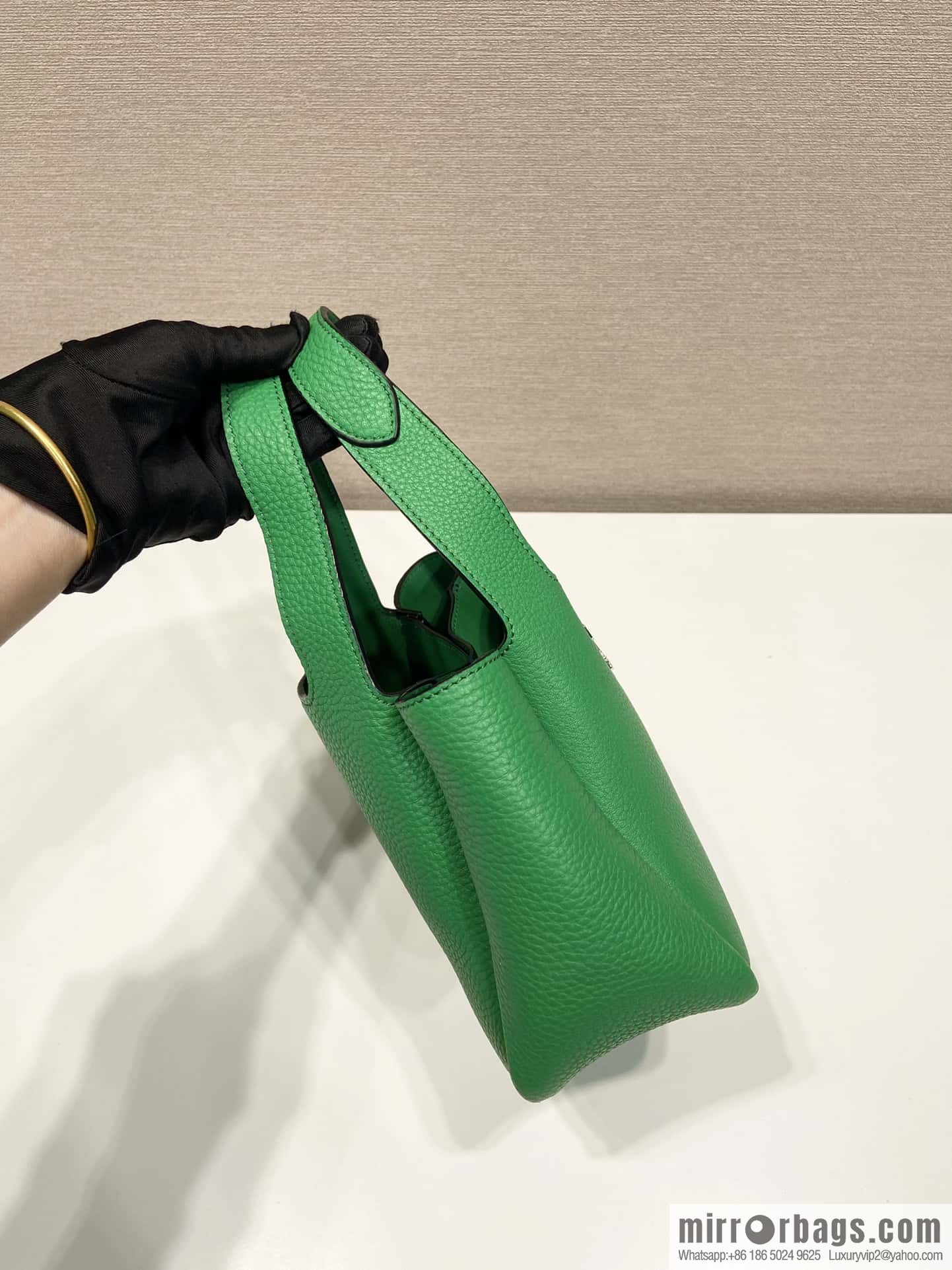 PRADA mini vegetable basket 1BA349 green