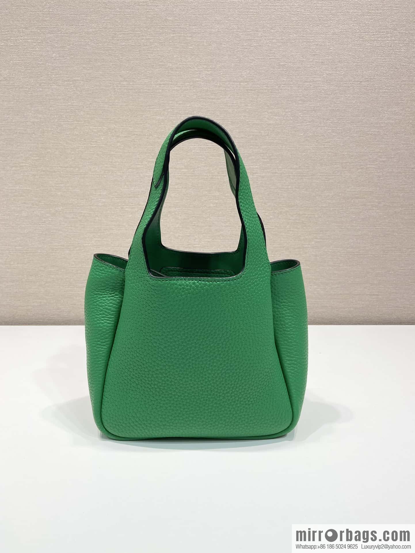 PRADA mini vegetable basket 1BA349 green