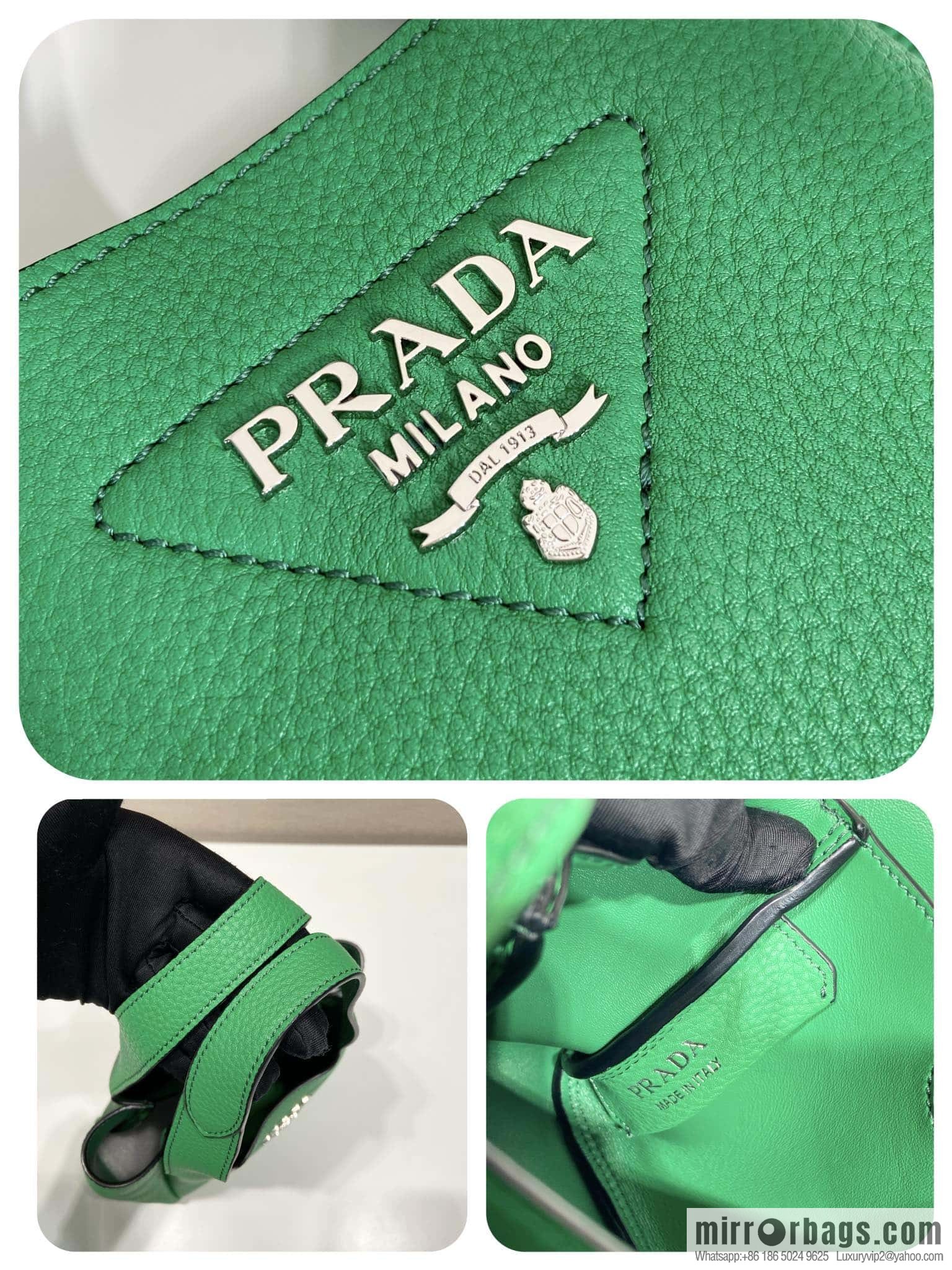 PRADA mini vegetable basket 1BA349 green