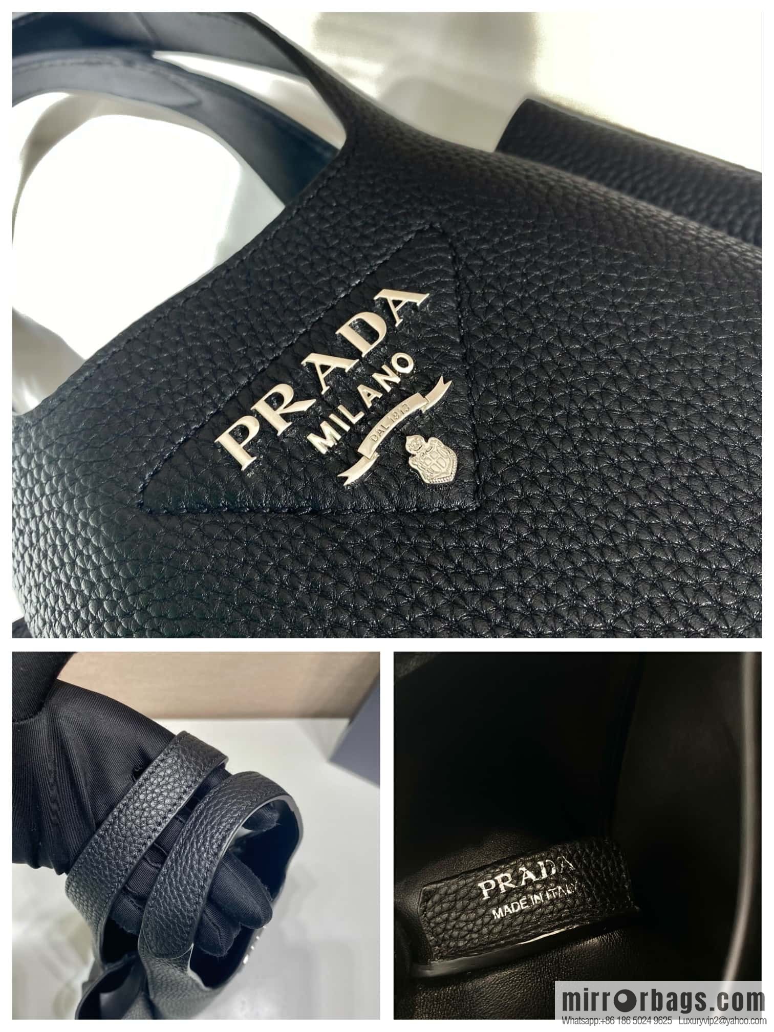 PRADA mini vegetable basket 1BA349 black