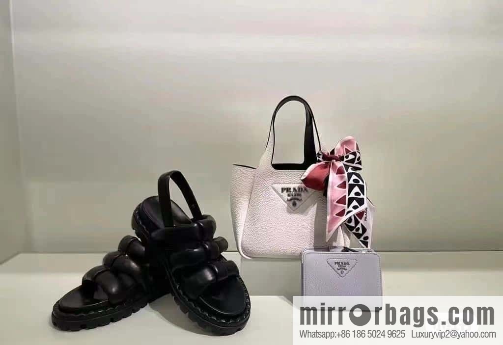 PRADA mini vegetable basket 1BA349 white
