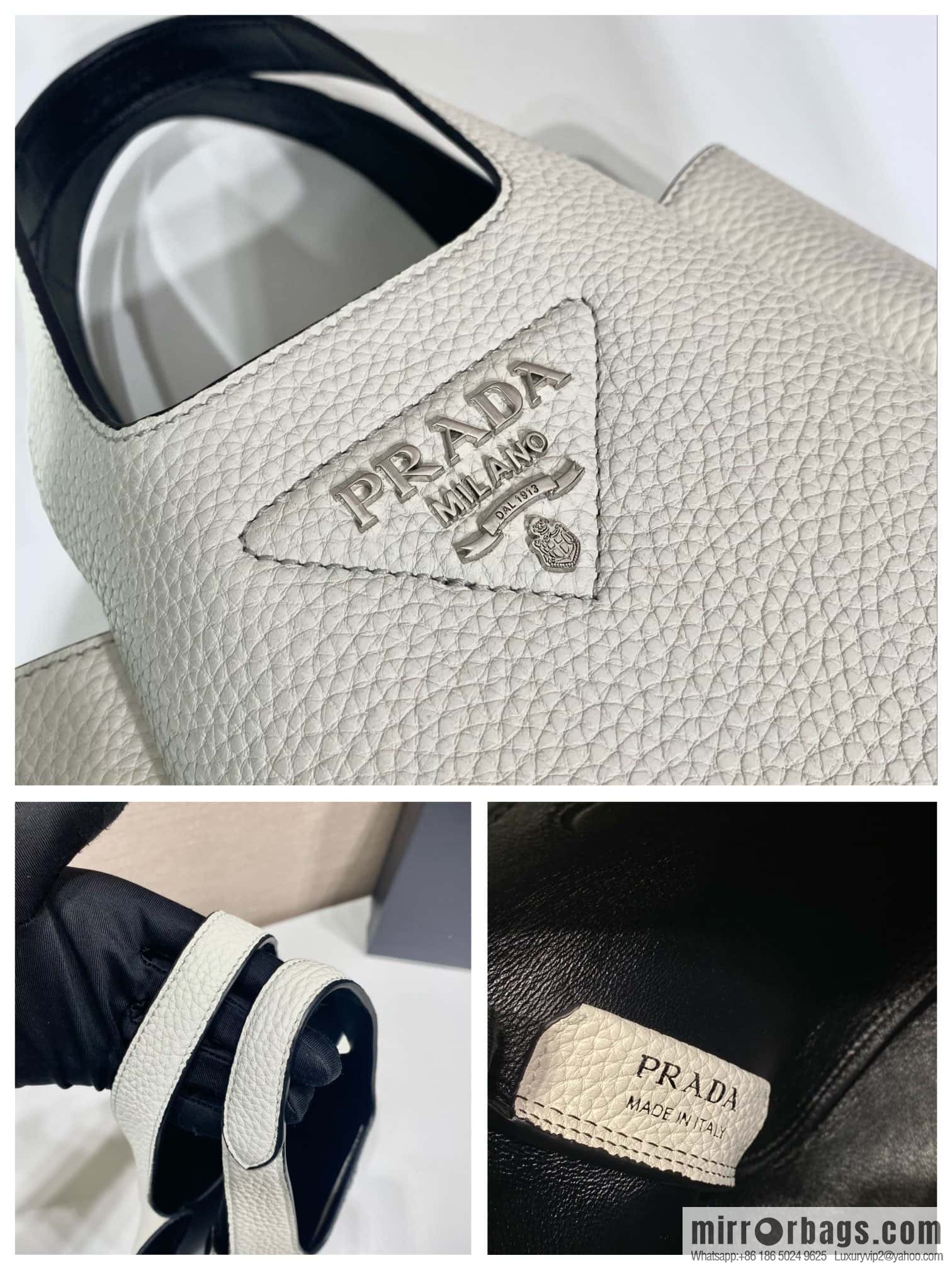 PRADA mini vegetable basket 1BA349 white