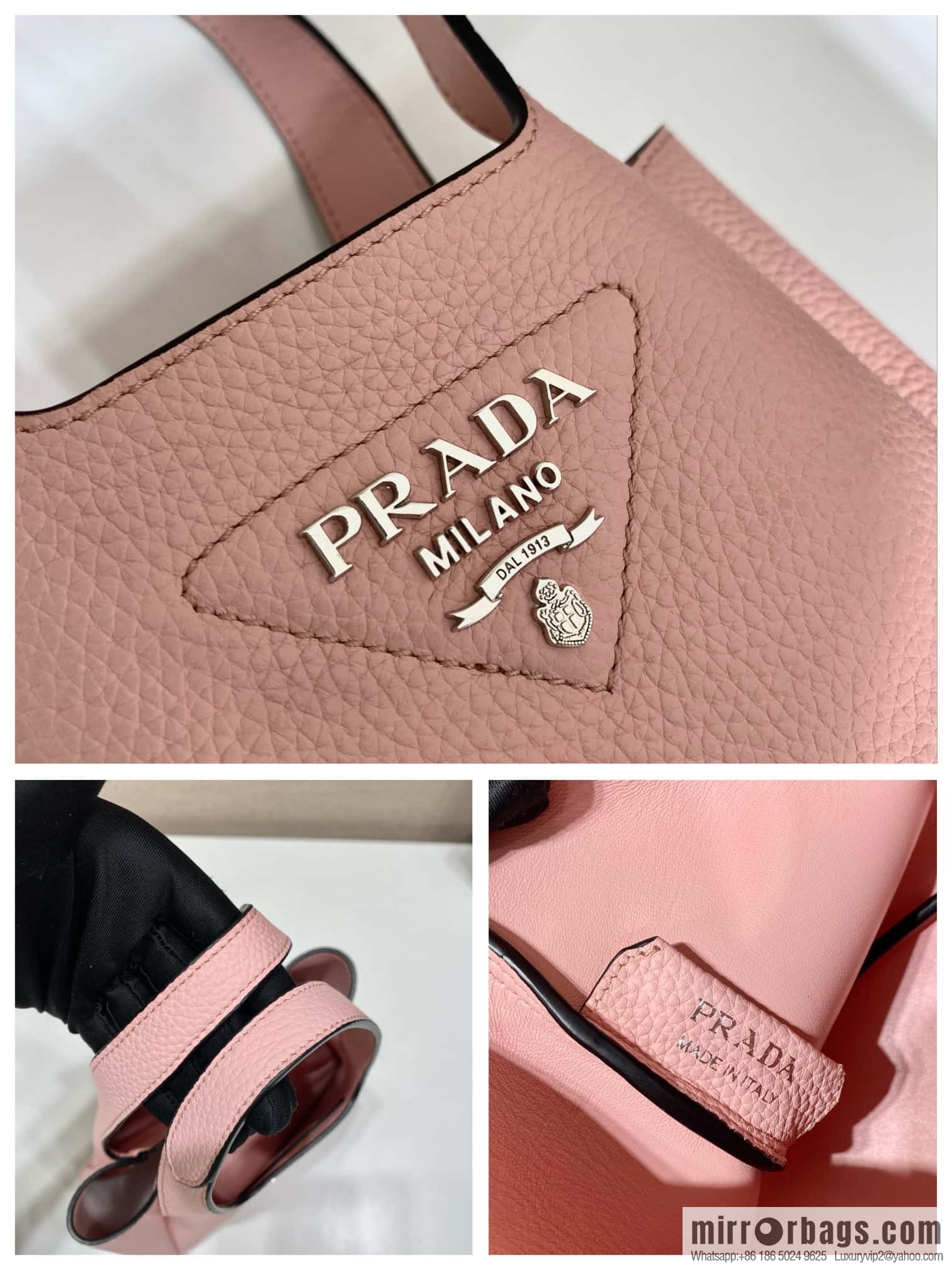 PRADA mini basket 1BA349 pink