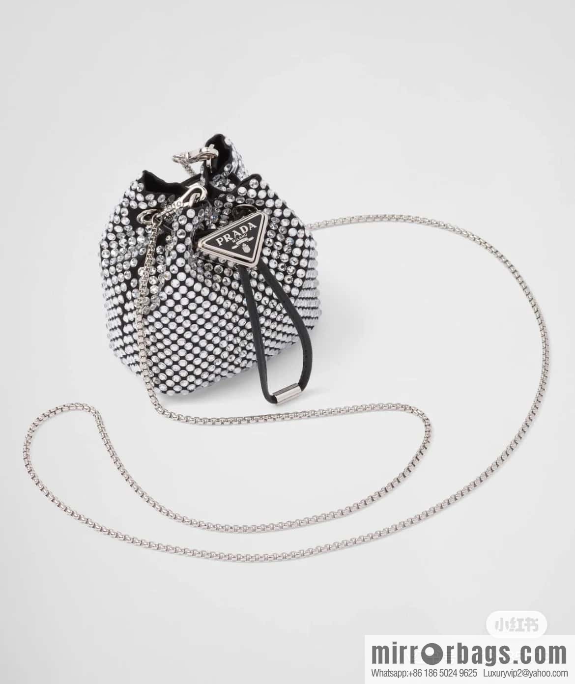 PRADA crystal mini bucket 🎉 1NR016🎉