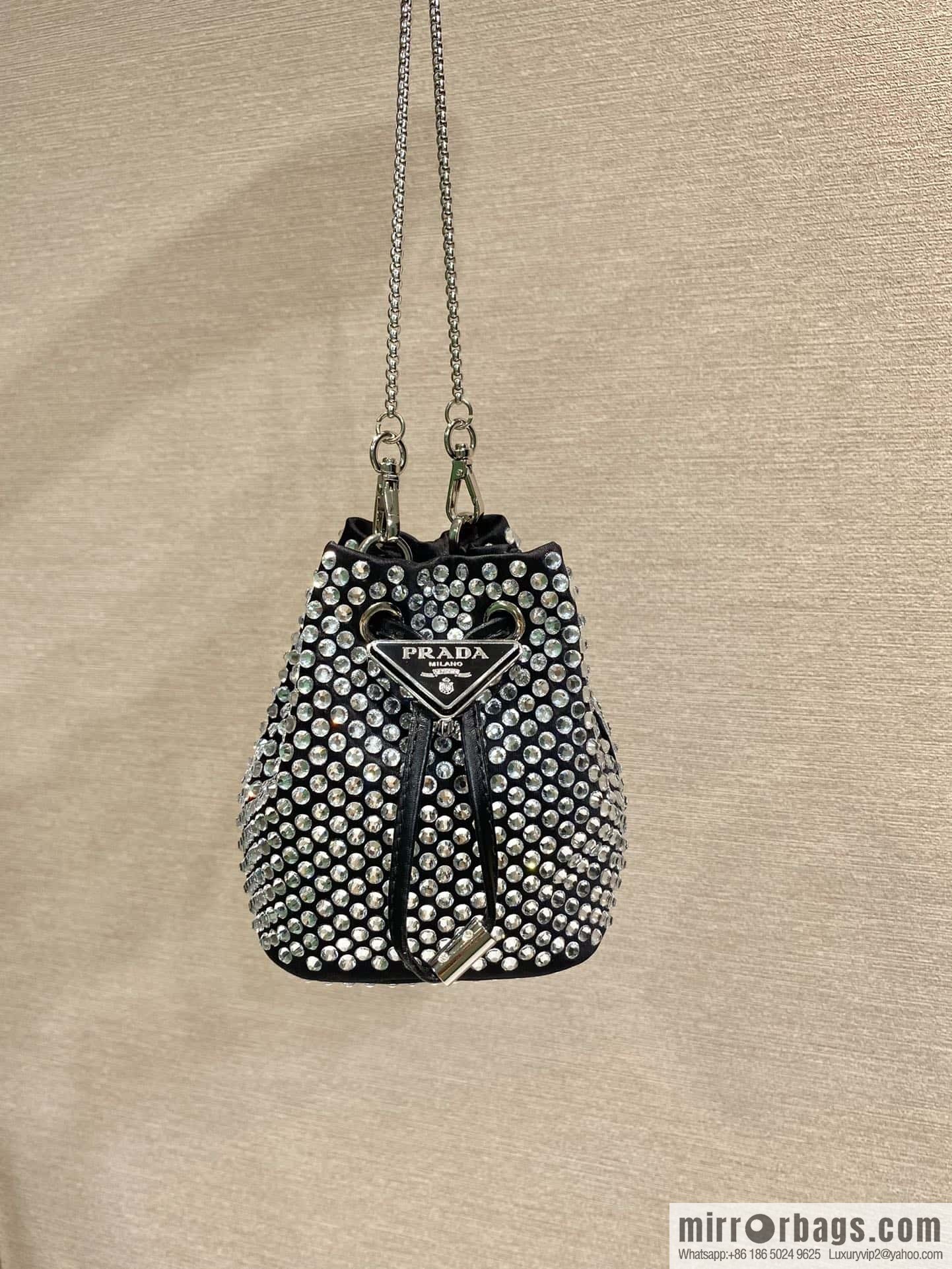PRADA crystal mini bucket 🎉 1NR016🎉