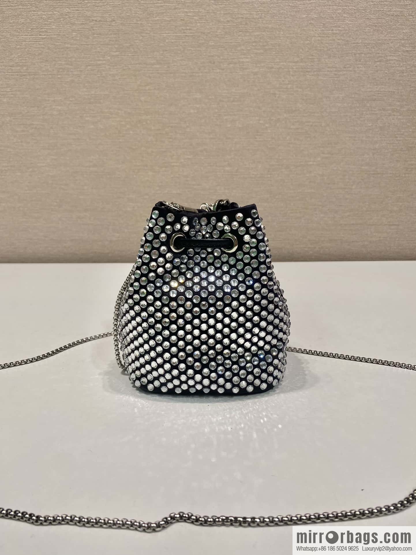PRADA crystal mini bucket 🎉 1NR016🎉